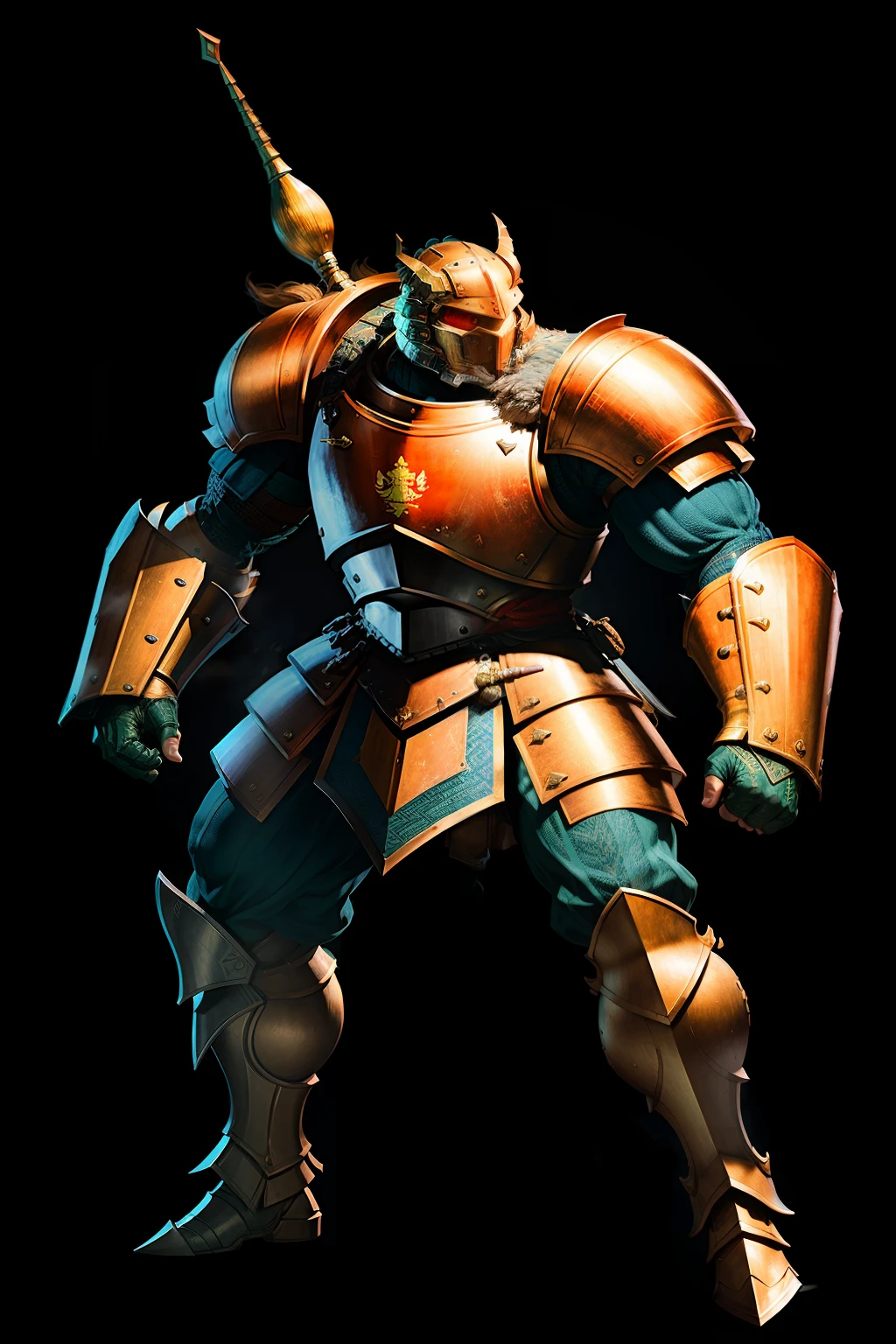 Highly exaggerated battle sprints, flattering camera descriptions, lightly armored warriors, manly male characters