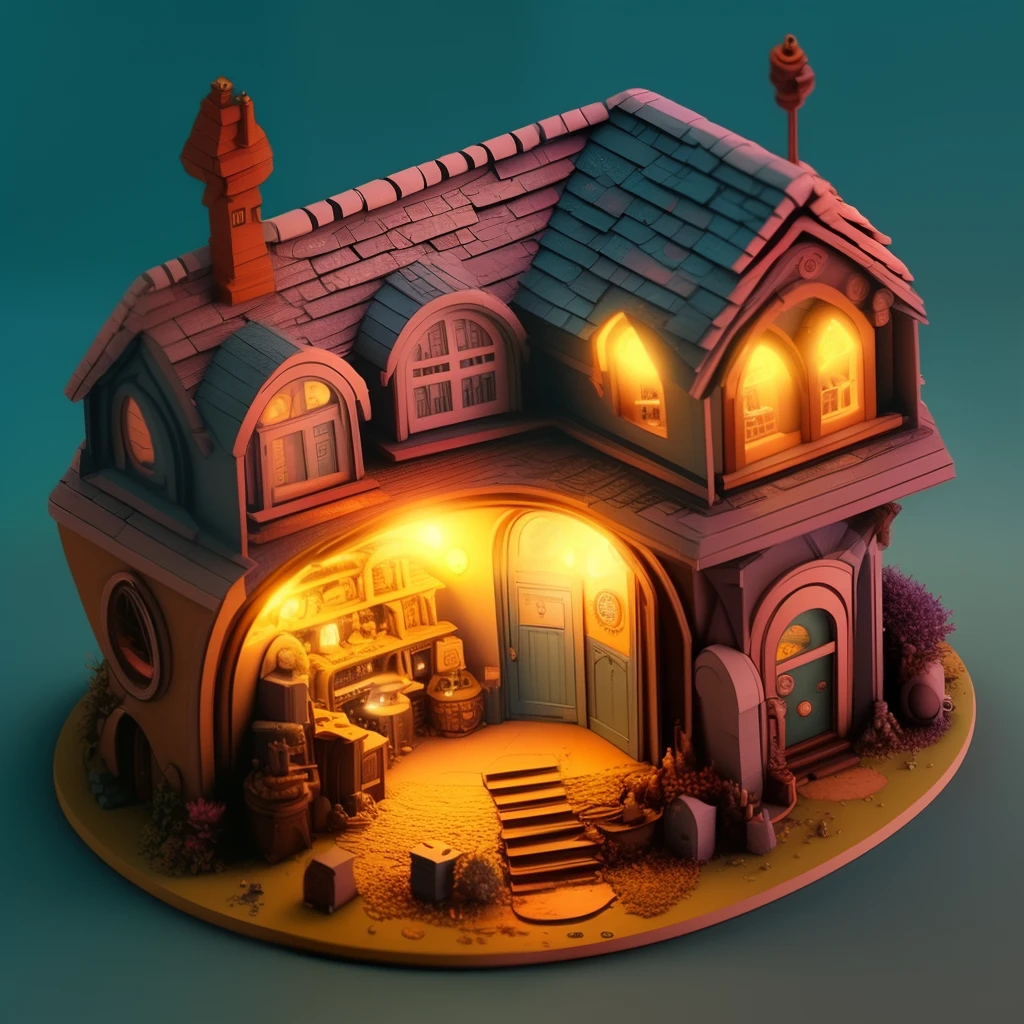 duskametrik hobbit house lord of the rings incredibly detailed background bokeh rim lighting duskametrik