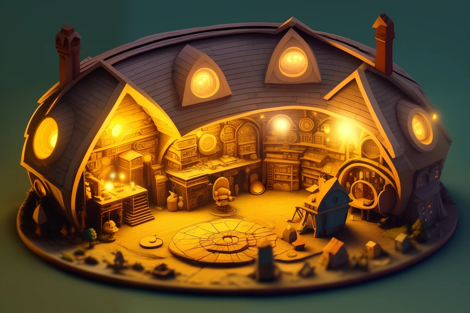 duskametrik hobbit house lord of the rings incredibly detailed background bokeh rim lighting duskametrik
