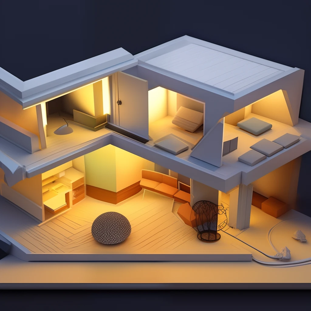 Edge lighting, background lighting, surprising architectural details, complete building structure, (outdoor)