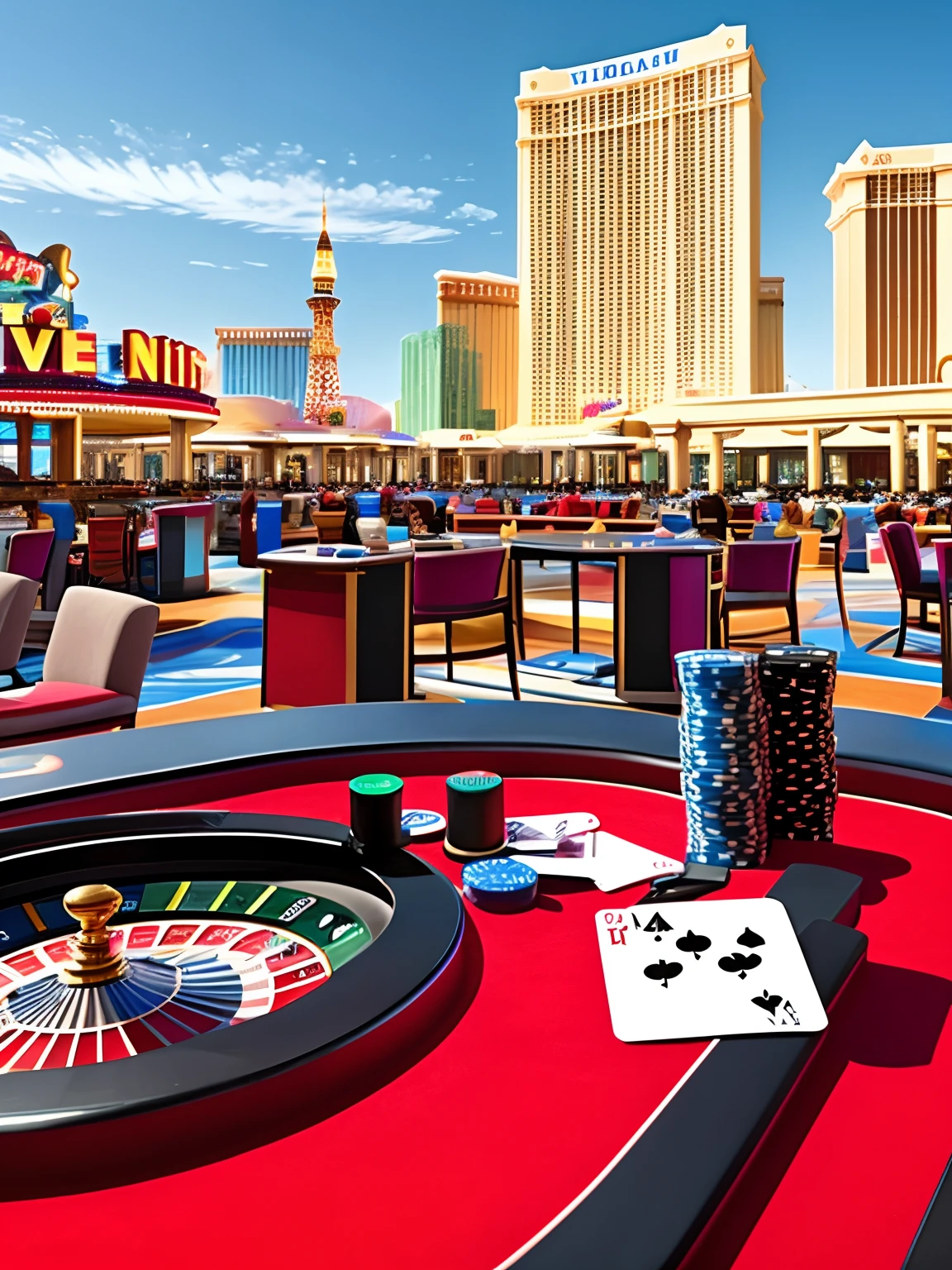 Las Vegas, casinos, beautiful dealers, online dealmaking, soha, gambling, shootout, a conflict about to break out