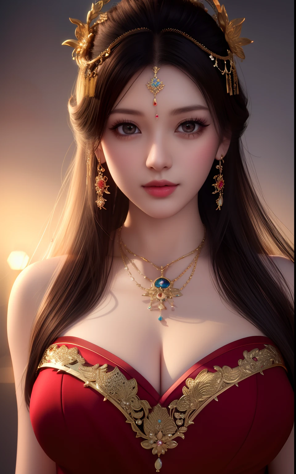 best quality, masterpiece, highres, 1girl,china dress,hair ornament,necklace, jewelry,Beautiful face,upon_body, tyndall effect,photorealistic, dark studio, rim lighting, two tone lighting,(high detailed skin:1.2), 8k uhd, dslr, soft lighting, high quality, volumetric lighting, candid, Photograph, high resolution, 4k, 8k, Bokeh
