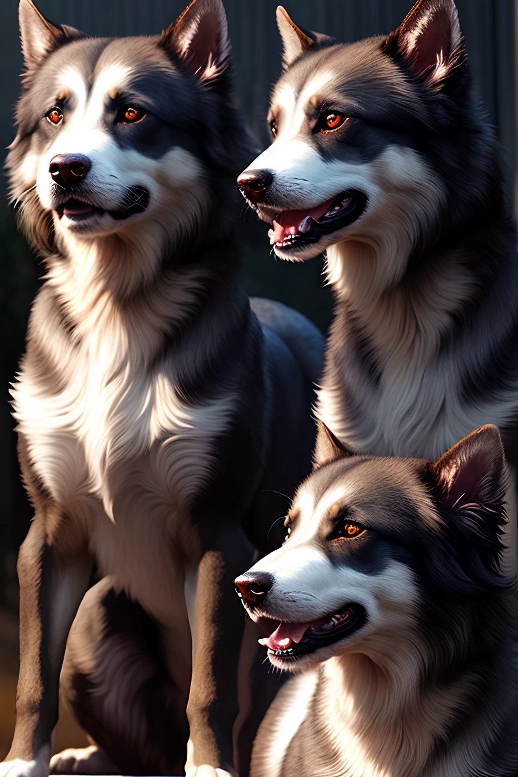 Cerberus, Demon, Dog, Best Quality, Ultra Realistic 8k cg, Perfect, Clean, Flawless, Masterpiece, Professional Art,