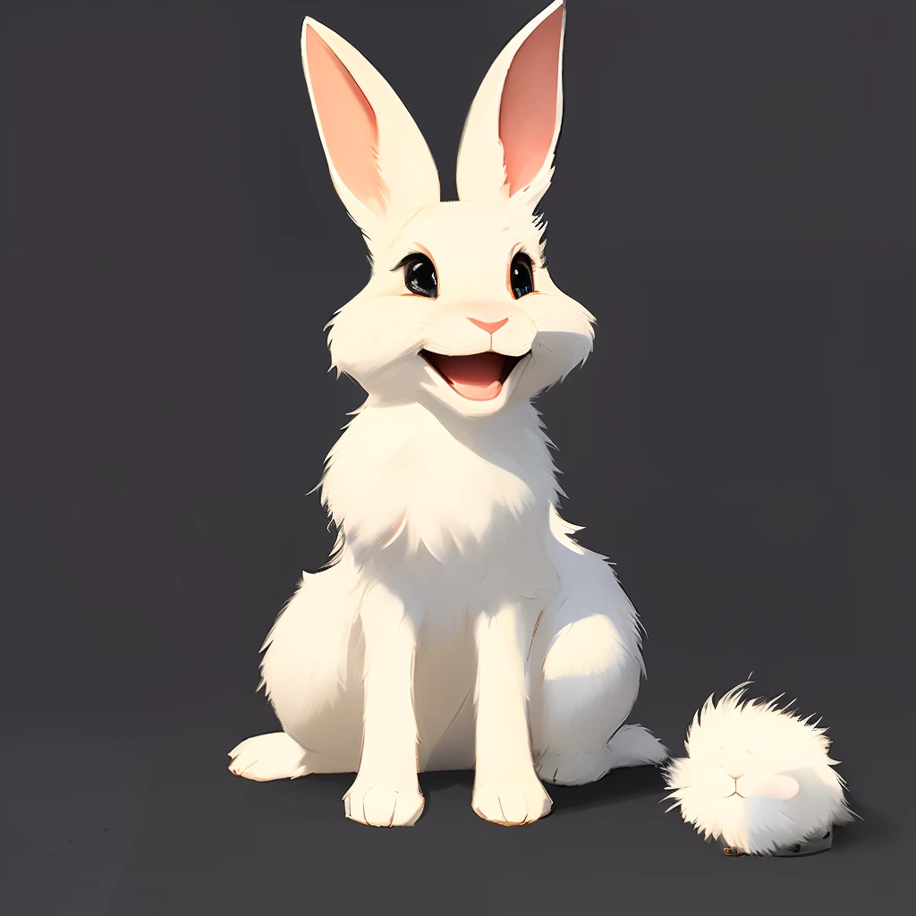 samdoesarts a happy cute rabbit