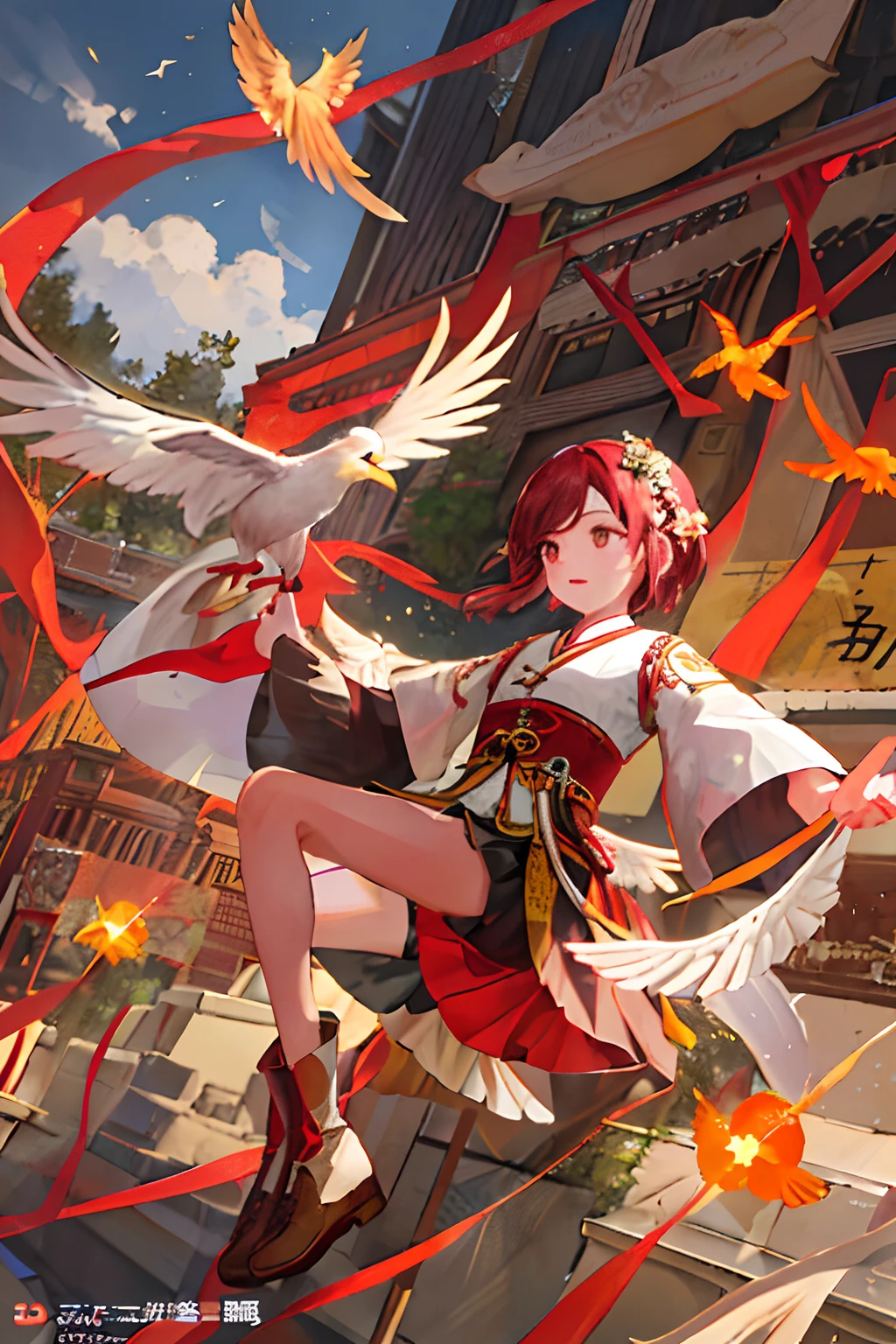 There is a divine bird, whose shape is like a yellow sac, red like red fire, six-legged and four-winged. "It means that on the Tianshan Mountains in the west, there is a divine bird, shaped like a yellow cloth bag, red like a red fire, with six feet and four wings, without ears, eyes, mouth and nose, but it knows how to sing and dance. Its name is "Dijiang". ".