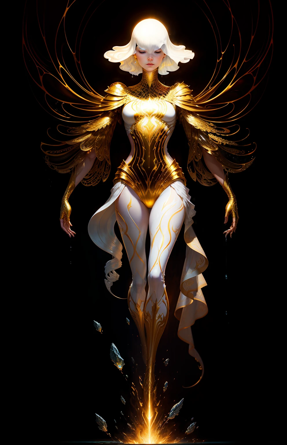 golden and white, spider man, drip outfit, heavy rain, magical, highly detailed, trending on artstation, unreal engine 4 k, cinematic wallpaper by stanley artgerm lau, wlop, rossdraws, james jean, andrei riabovitchev, marc simonetti, yoshitaka amano. background by james jean and gustav klimt, light by julie bell, 4 k, porcelain skin, style of zdislaw beksinski, detailed, 8k, dynamic lighting, white chromatic aberration, soaking wet，golden and white, spider man, drip outfit, heavy rain, magical, highly detailed, trending on artstation, unreal engine 4 k, cinematic wallpaper by stanley artgerm lau, wlop, rossdraws, james jean, andrei riabovitchev, marc simonetti, yoshitaka amano. background by james jean and gustav klimt, light by julie bell, 4 k, porcelain skin, style of zdislaw beksinski, detailed, 8k, dynamic lighting, white chromatic aberration, soaking wet