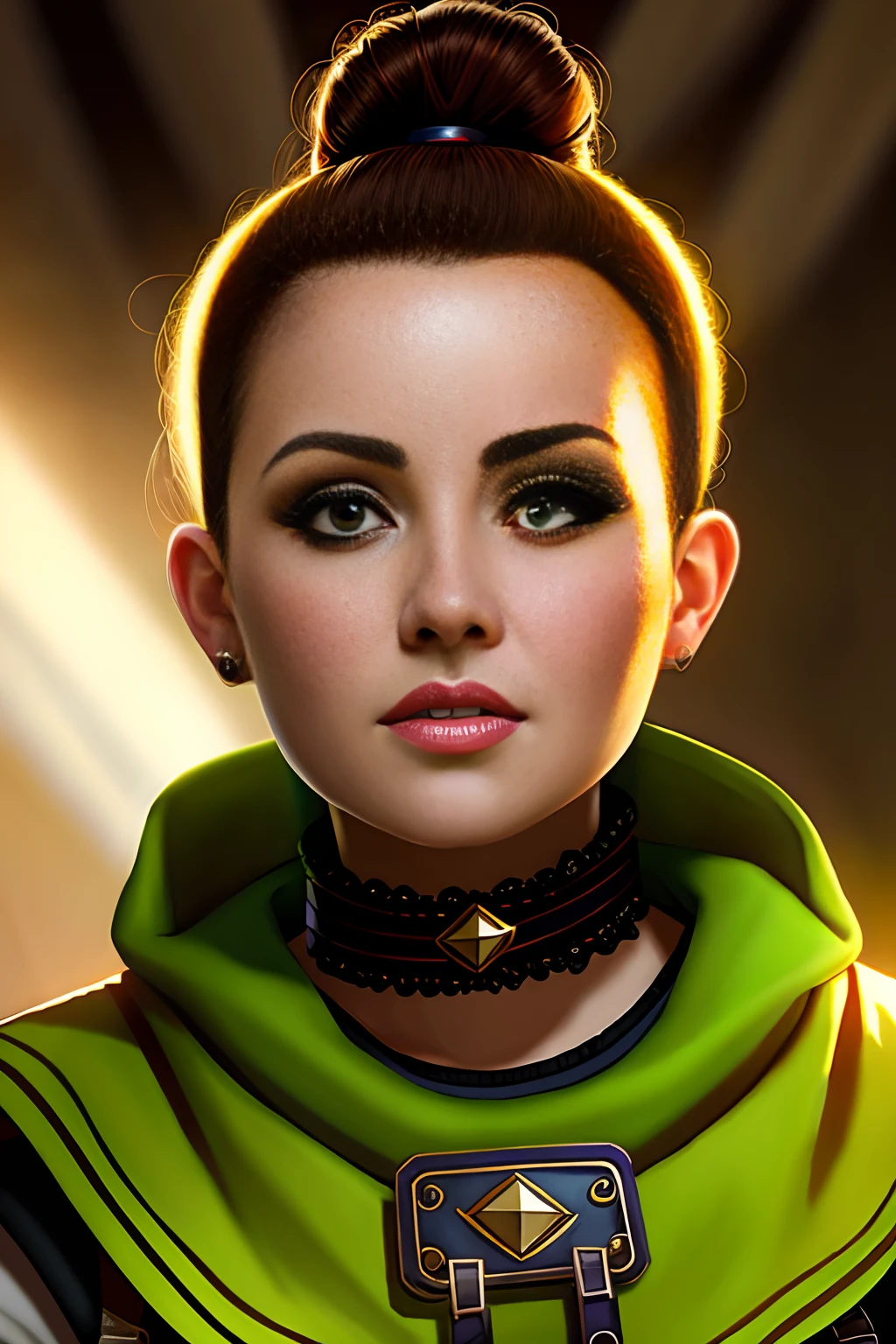 sexy senorita bandito western RPG character painting brunette hair upsweep updo emerald corset ammo bandolier vest (straps buckles:1.1) skirt cantina interior billowing poncho
(masterpiece:1.4) (best quality:1.4) (8k) (HDR) (wallpaper) (cinematic lighting) (sharp focus) (intricate) (Style-Sylvamagic:0.5) (EvelynNobodySD15:1.0)