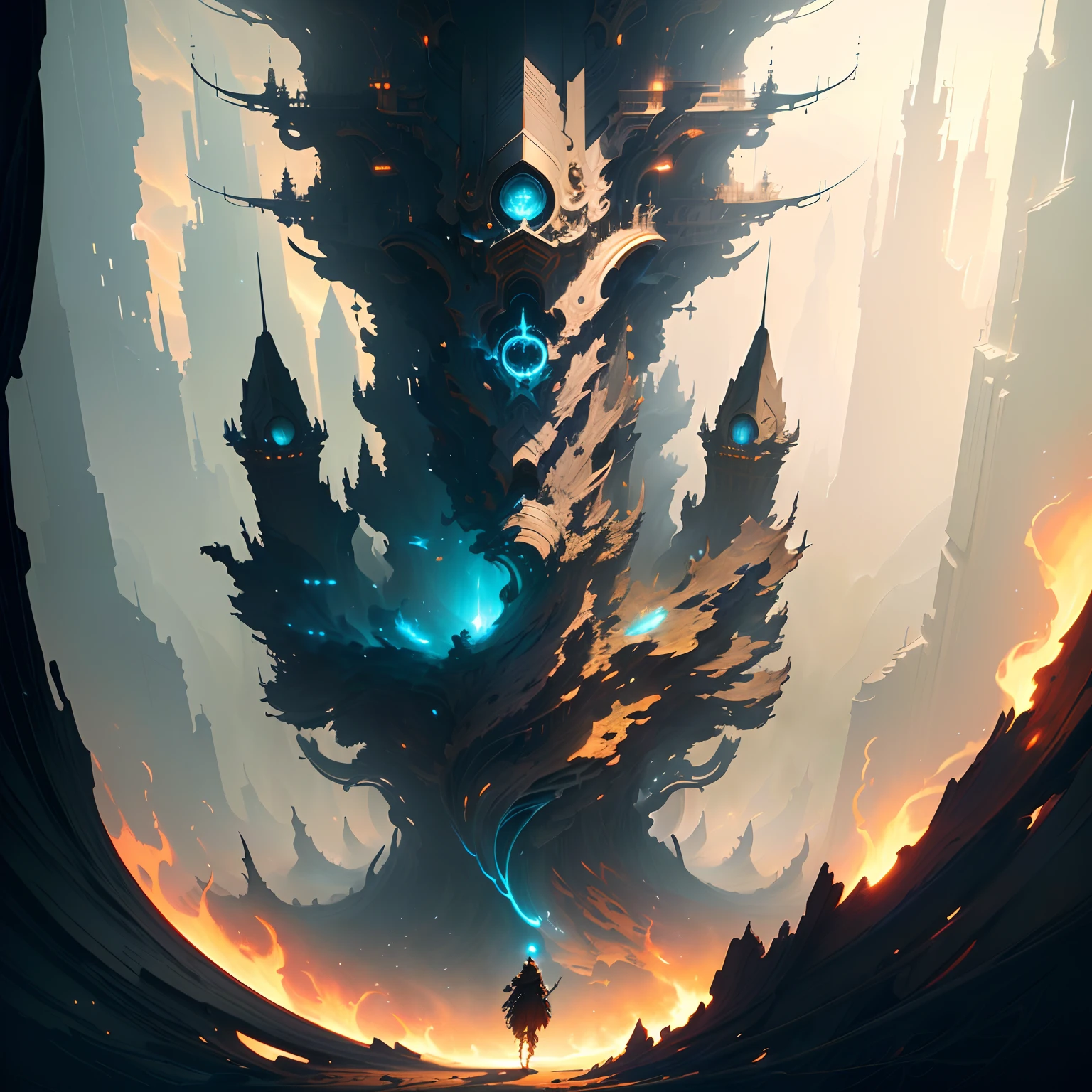 masterpiece, best quality, (extremely detailed CG unity 8k wallpaper), (best quality), (best illustration), (best shadow), absurdres, realistic lighting, (Abyss), beautiful detailed glow, art by PeterMohrBacher,
