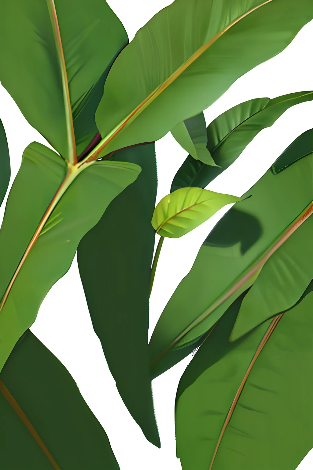 leaf, plant, no humans, white background, simple background, still life