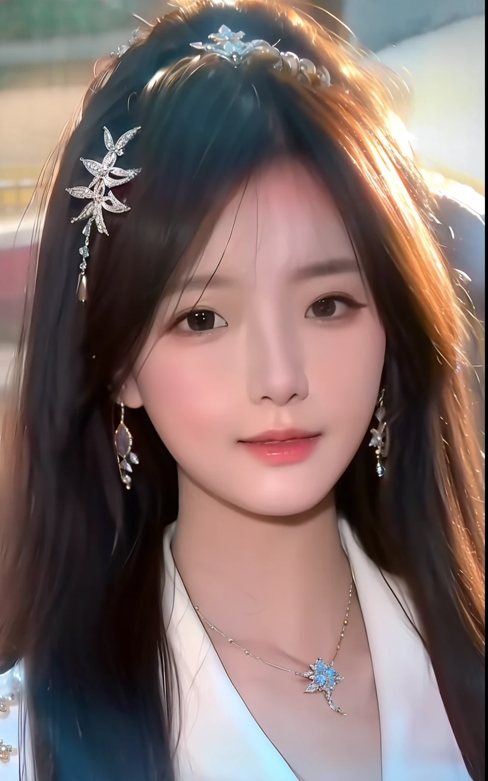 best quality, masterpiece, highres, 1girl,china dress,hair ornament,necklace, jewelry,Beautiful face,upon_body, tyndall effect,photorealistic, dark studio, rim lighting, two tone lighting,(high detailed skin:1.2), 8k uhd, dslr, soft lighting, high quality, volumetric lighting, candid, Photograph, high resolution, 4k, 8k, Bokeh