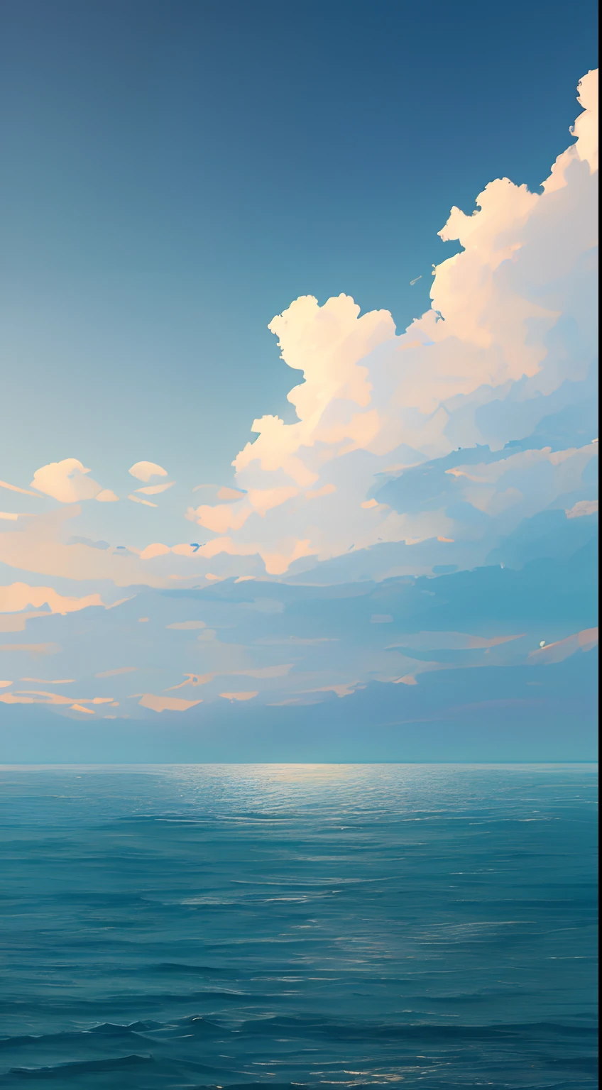A work of art depicting the sky, without any influence from clouds or other elements, only a calm azure sky, Through the changes in light and shadow and delicate brushstrokes, the changes and beauty of the sky at different time periods are expressed, The entire picture is concise and fresh, leaving a deep and peaceful impression on people, monochromatic, masterpiece, best quality, high quality, extremely detailed CG unity 8k wallpaper, oil paiting, award winning photography, Bokeh, Depth of Field, HDR, Chromatic Aberration ,Photorealistic,extremely detailed, trending on artstation, trending on CGsociety, Intricate, High Detail, dramatic, art by midjourney, volumetric lighting