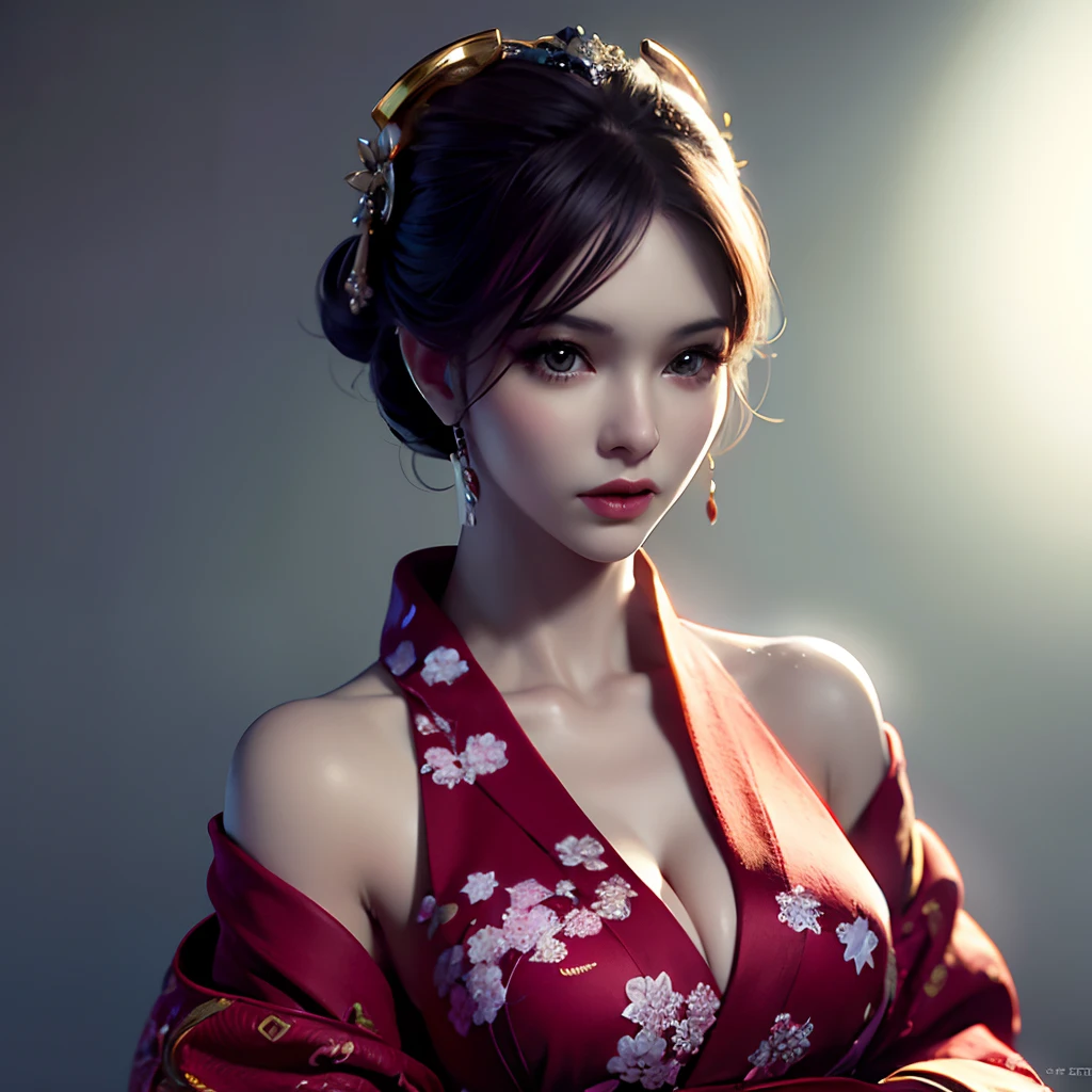 hiqcgbody, Highly detailed RAW color Photo, toned physique, (elegant, beautiful face), (detailed skin), (oil:0.6), (tesla coil:0.4), soft lighting, (side lighting:0.8), shadow casting, deep focus, photographed on a Leica 10772 M-P, 85mm macro lens, F/8 aperture, film still, (Office Lady, sexy), short hair, fashionable princess, (extremely detailed face) (very detailed and expressive eyes), finely detailed small nipple, exhibitionism, ((china_dress,short_kimono)) ,revealing clothes clothes lift, breasts out