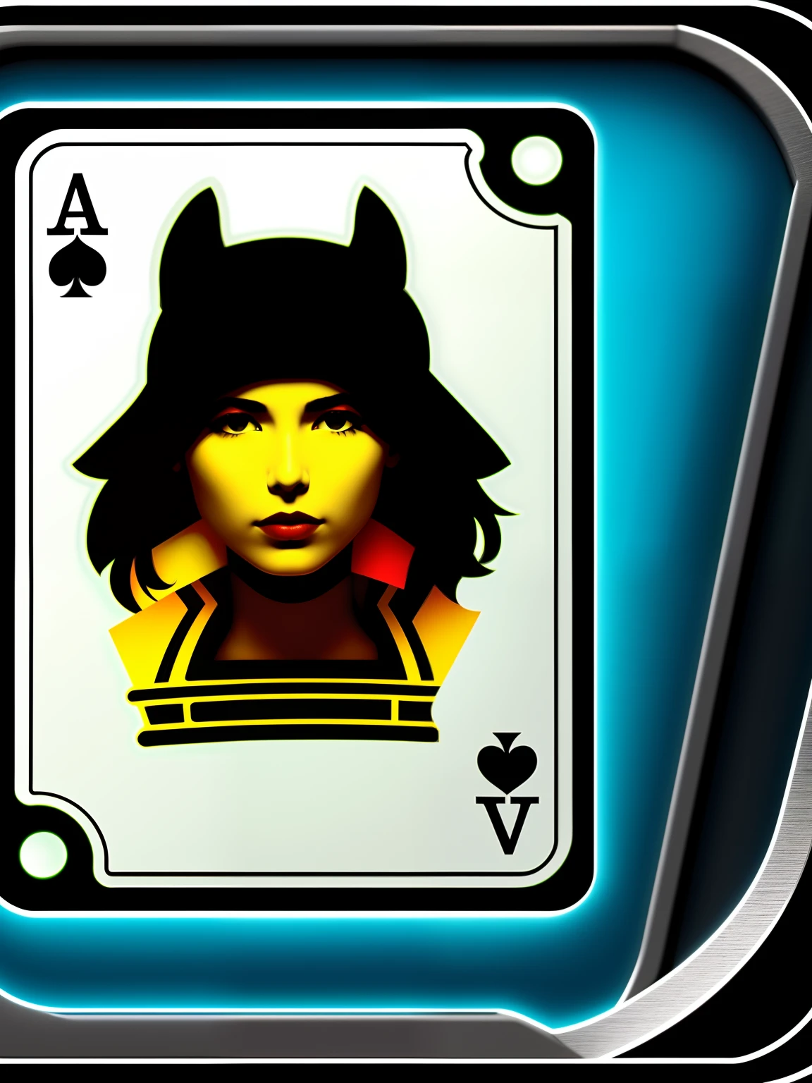 Replace the central image with a poker card.
