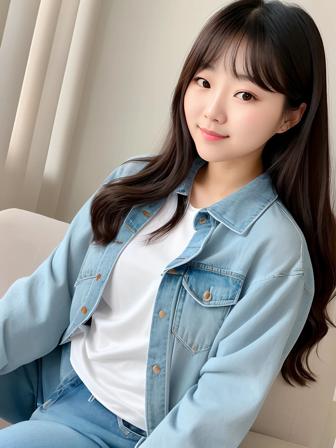 ultra real detailed, RAW photo,best quality, (realistic:1.2), 1 korean college girl who looks like iu, 16k UHD, hand finger length ultra detail, dslr, background super high resolution quality, finger ultra quality, hair wave, 5 fingers, a-cup full body picture, fujifilm XT3, full body shot, professional color graded, physically based rendering, highres, front, f 2.4, 35mm