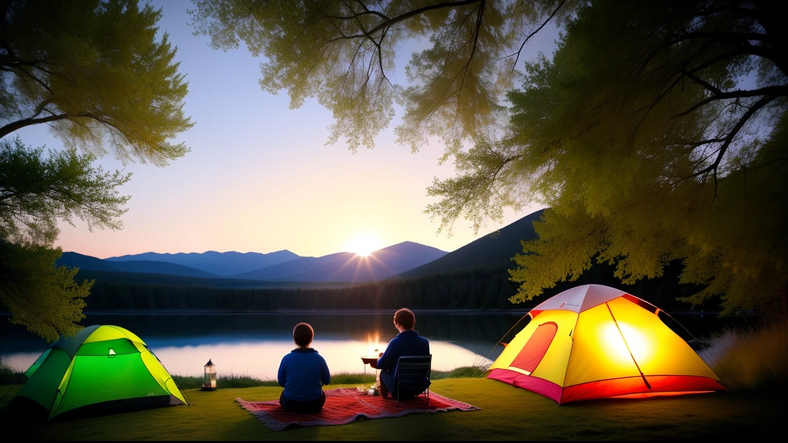 We arrived at the park and were ready to camp. We found an ideal spot to set up our tent. In front of the tent was a lush green lawn, and a few birds were cheerfully singing on it. In the distance, we could see a small lake surrounded by green trees, providing an enjoyable scenery. We lit a campfire and enjoyed breakfast and coffee next to it, away from the hustle and bustle of the city, feeling extremely relaxed. As the evening fell, we raised the LED light on the top of the tent and played some music inside the tent. Accompanied by the fire and music, we sang and danced around the campfire, feeling as if we were back in nature, giving our spirits relaxation and exaltation. Watching the stars fill the sky, we slowly fell asleep, looking forward to waking up in the morning to continue enjoying this beautiful holiday time.