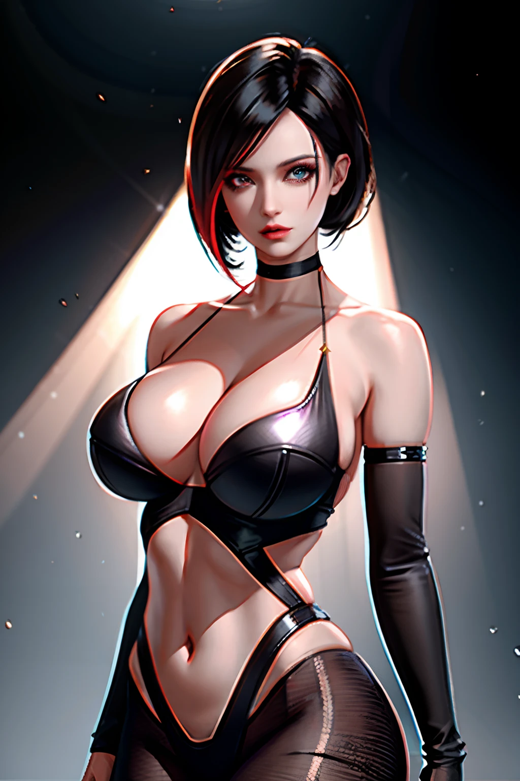 (nsfw:1.08),Resident Evil,Ada Wong,masterpiece, best quality, high quality, High definition, High quality texture, High quality shadow, high detail, beautiful detailed, finely detailed, extremely detailed cg, detailed texture, a realistic representation of the face, realistic, colorful, delicate, Cinematic Light, sidelighting, Lens Flare, Ray tracing, sharp focus,8K, (1girl, __focus__:1.3), (intricate details, makeup, PureErosFace_V1:0.5), (detailed beautiful delicate face, detailed beautiful delicate eyes, a face of perfect proportion, high detailed skin, detailed skin, best ratio four finger and one thumb, arms under breast, medium large breasts, wide hips, smooth midriff, skiny and thin, __fashion__, __hair__:1.25), __location__,no hands,no more hands,no missing fingers,