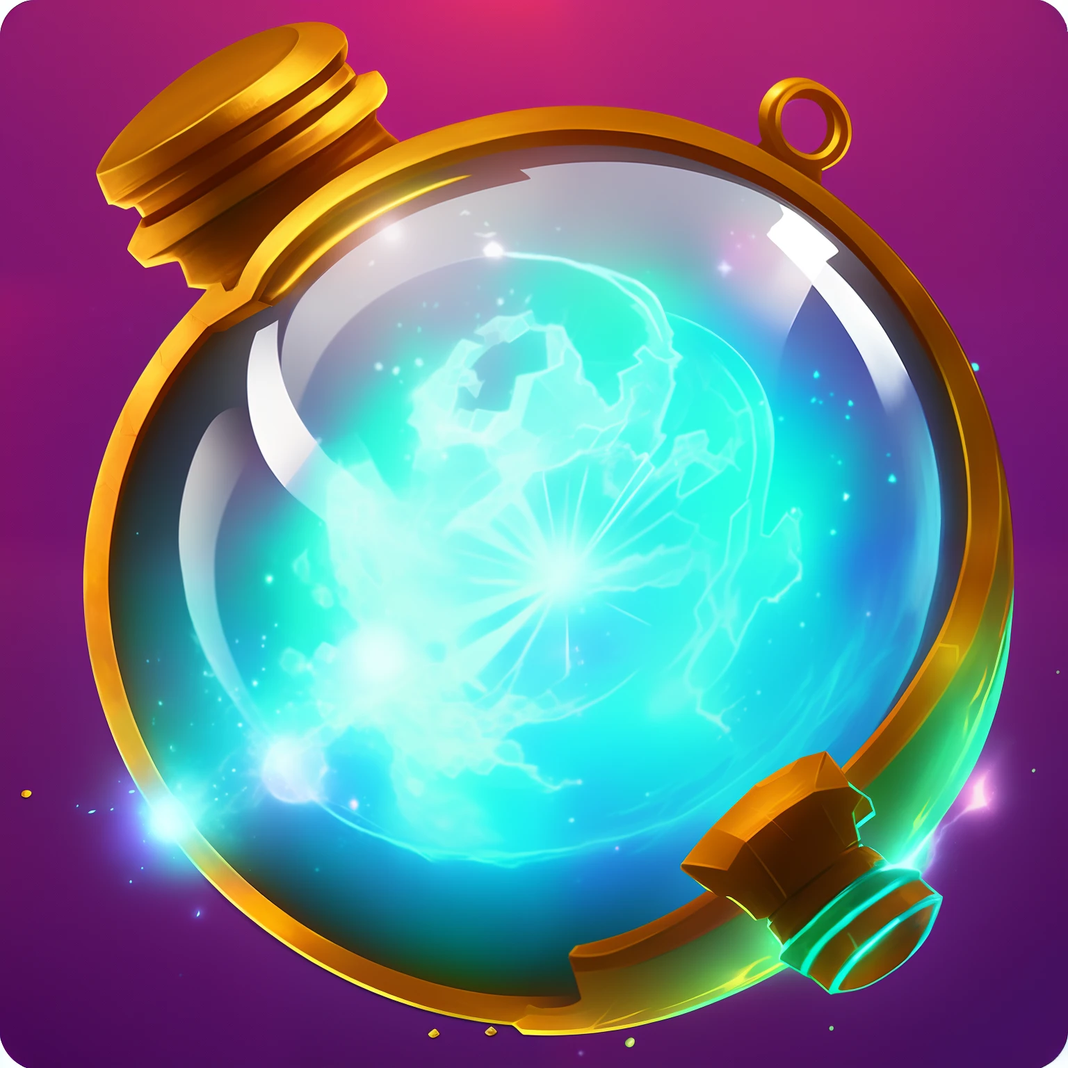 fantassified icon, an intricate magical potion, 8k, centered