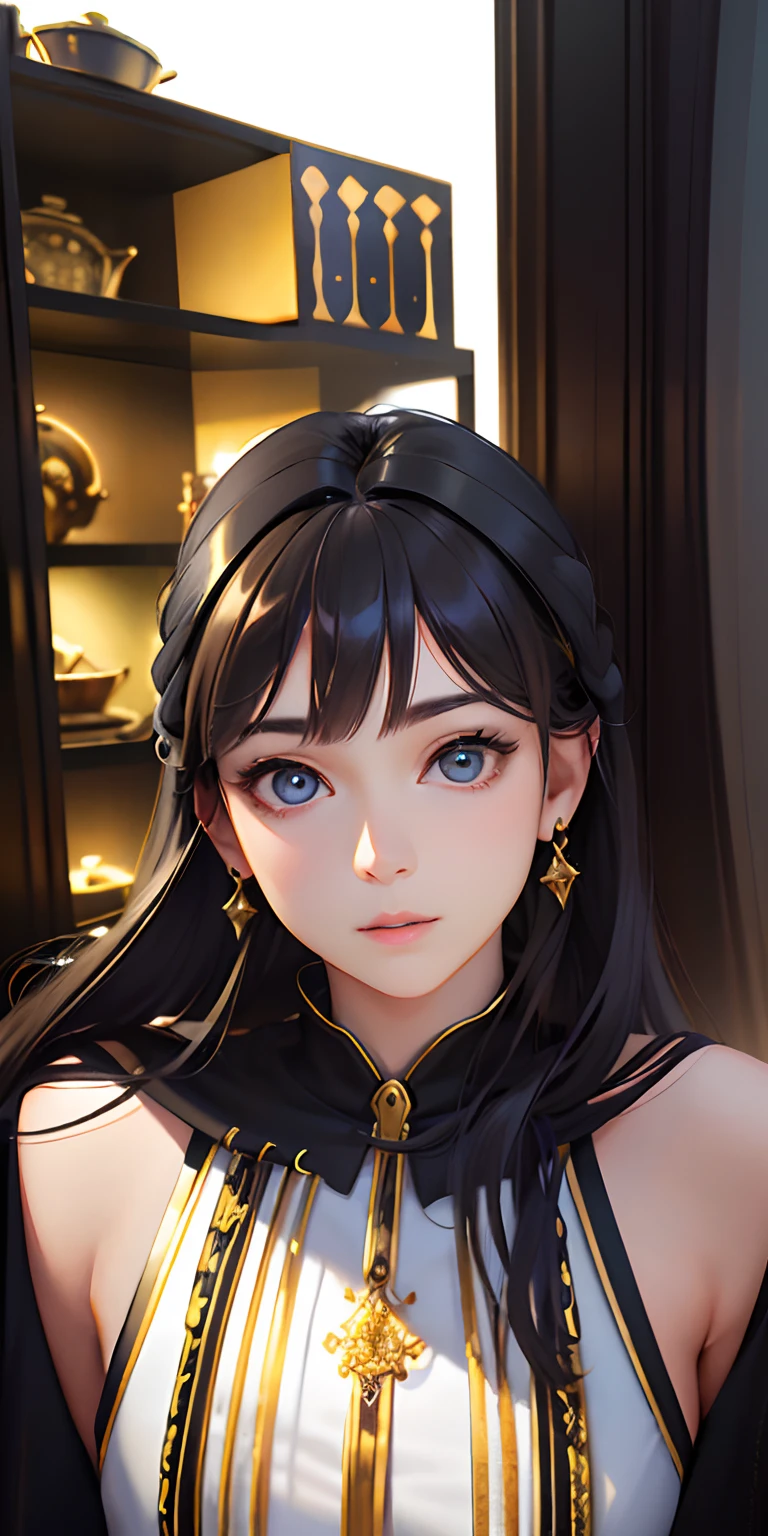 (photorealistic:1.4), (masterpiece, sidelighting, finely detailed beautiful eyes: 1.2), masterpiece*portrait, realistic, 3d face, glowing eyes, shiny hair, lustrous skin, solo, embarassed, (midriff), black underwear, blonde hair,