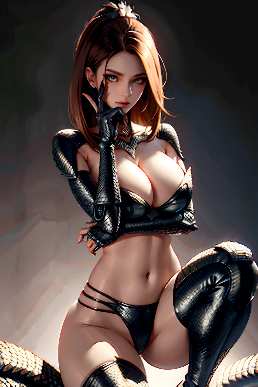 (nsfw:1.01),Bazelgeuse,M-leg shape,Squat down,Monster Hunter,Monster Hunter World,masterpiece, best quality, high quality, High definition, High quality texture, High quality shadow, high detail, beautiful detailed, finely detailed, extremely detailed cg, detailed texture, a realistic representation of the face, realistic, colorful, delicate, Cinematic Light, sidelighting, Lens Flare, Ray tracing, sharp focus,8K, (1girl, __focus__:1.3), (intricate details, makeup, PureErosFace_V1:0.5), (detailed beautiful delicate face, detailed beautiful delicate eyes, a face of perfect proportion, high detailed skin, detailed skin, best ratio four finger and one thumb, arms under breast, medium large breasts, wide hips, smooth midriff, skiny and thin, __fashion__, __hair__:1.25), __location__,no hands,no more hands,no missing fingers,