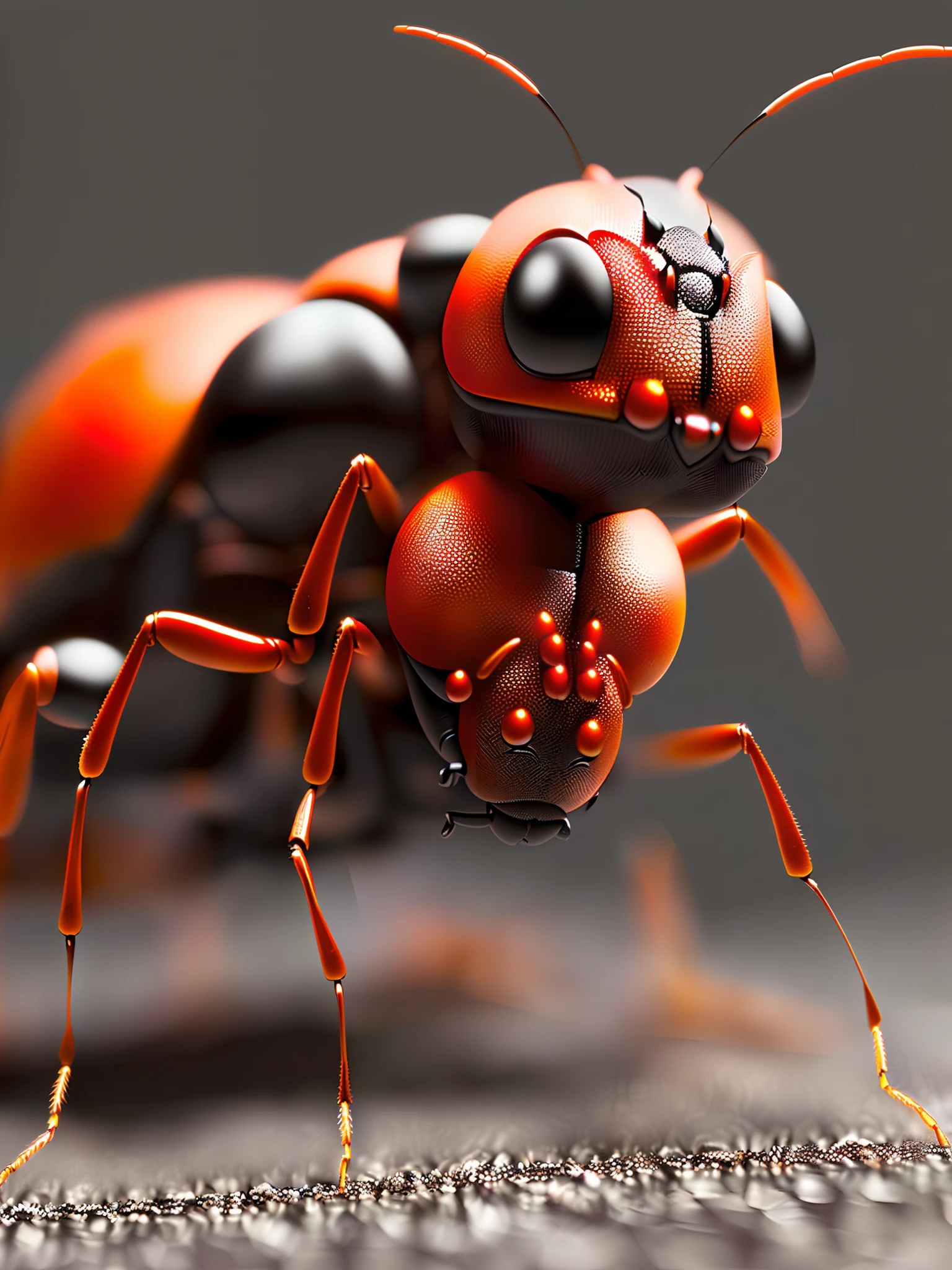 (extremely detailed CG octane render 8k wallpaper), full shot body photo of a (((Realism))) ant (Realism) (((insect))),zombie-like, deformed face,infected
