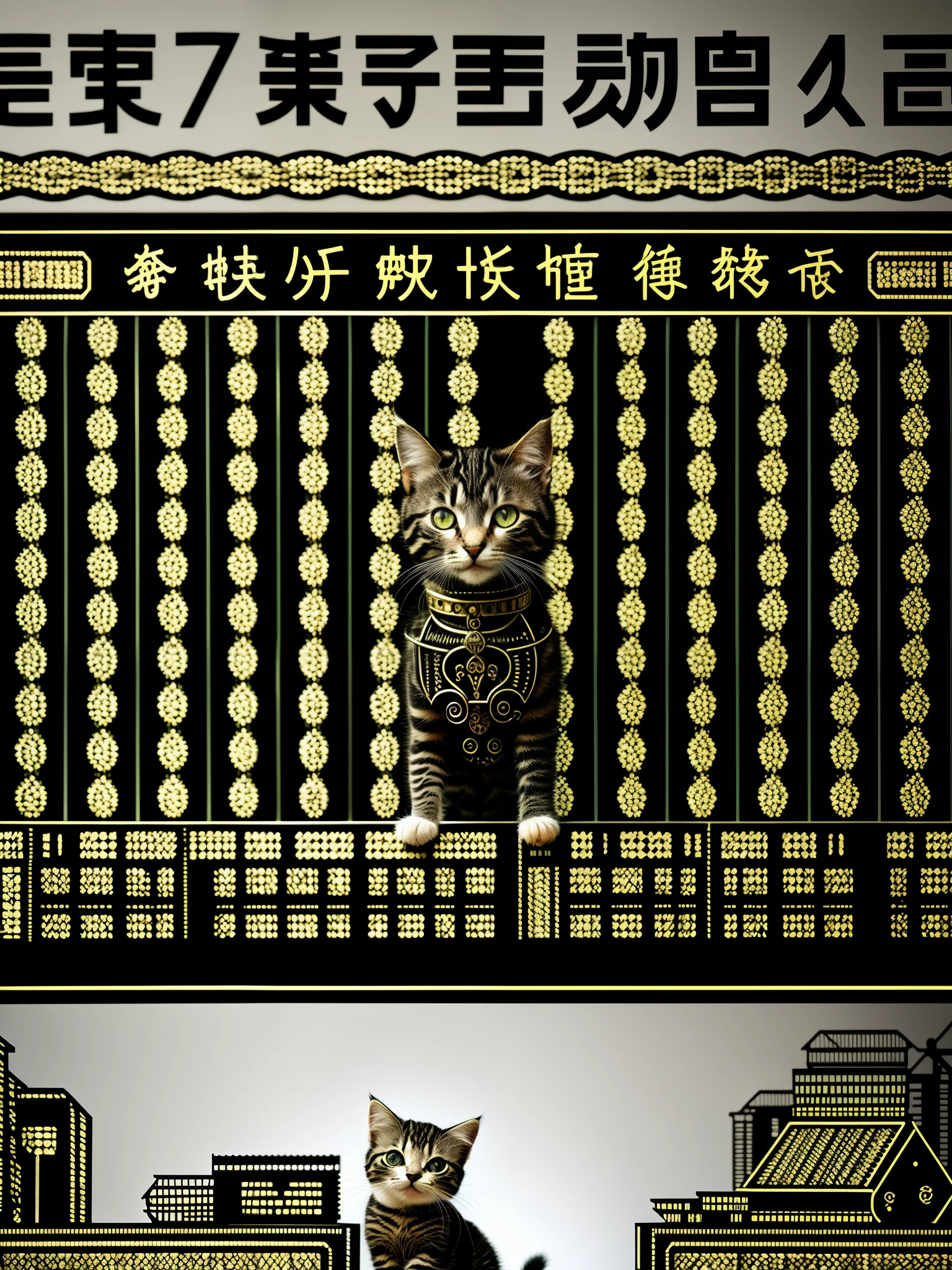 a cute kitten made out of metal, (cyborg:1.1), ([tail | detailed wire]:1.3), (intricate details), hdr, (intricate details, hyperdetailed:1.2), cinematic shot, vignette, centered