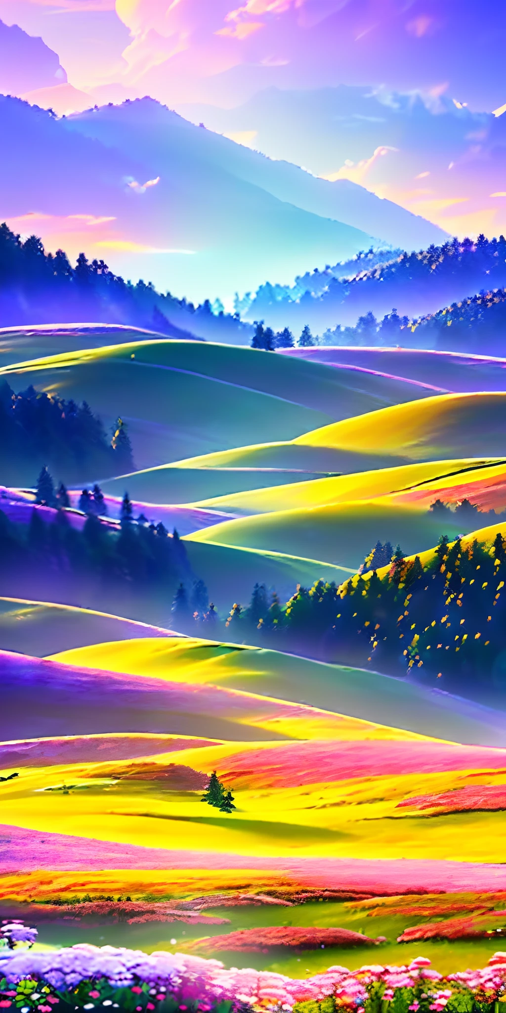 masterpiece, best quality, high quality, extremely detailed CG unity 8k wallpaper a beautiful landscapes oil paiting, award winning photography, Bokeh, Depth of Field, HDR, bloom, Chromatic Aberration ,Photorealistic,extremely detailed, trending on artstation, trending on CGsociety, Intricate, High Detail, dramatic, art by midjourney
AND masterpiece, best quality, high quality, extremely detailed CG unity 8k wallpaper A lush summer landscape, with rolling green hills that stretch towards the horizon, dotted with wildflowers in shades of pink, yellow, and purple, volumetric lighting
AND masterpiece, best quality, high quality, extremely detailed CG unity 8k wallpaper A serene autumn landscape, surrounded by trees in hues of golden yellow, fiery red, and burnt orange. The crisp air carries the sweet fragrance of fallen leaves and wood smoke. The ground is covered with a blanket of warm-colored leaves that rustle underfoot. In the distance, a misty mountain range rises up, volumetric lighting
AND masterpiece, best quality, high quality, extremely detailed CG unity 8k wallpaper A breathtaking winter landscape, blanketed in a mantle of snow, creating a world of glittering whites and cool blues. Tall evergreens stand tall and proud, their branches weighed down by heavy snow, volumetric lighting
AND masterpiece, best quality, high quality, extremely detailed CG unity 8k wallpaper A vibrant spring landscape, bursting with new life and color. Rolling hills are covered with a carpet of green, dotted with delicate wildflowers in shades of pink, purple, and yellow, volumetric lighting