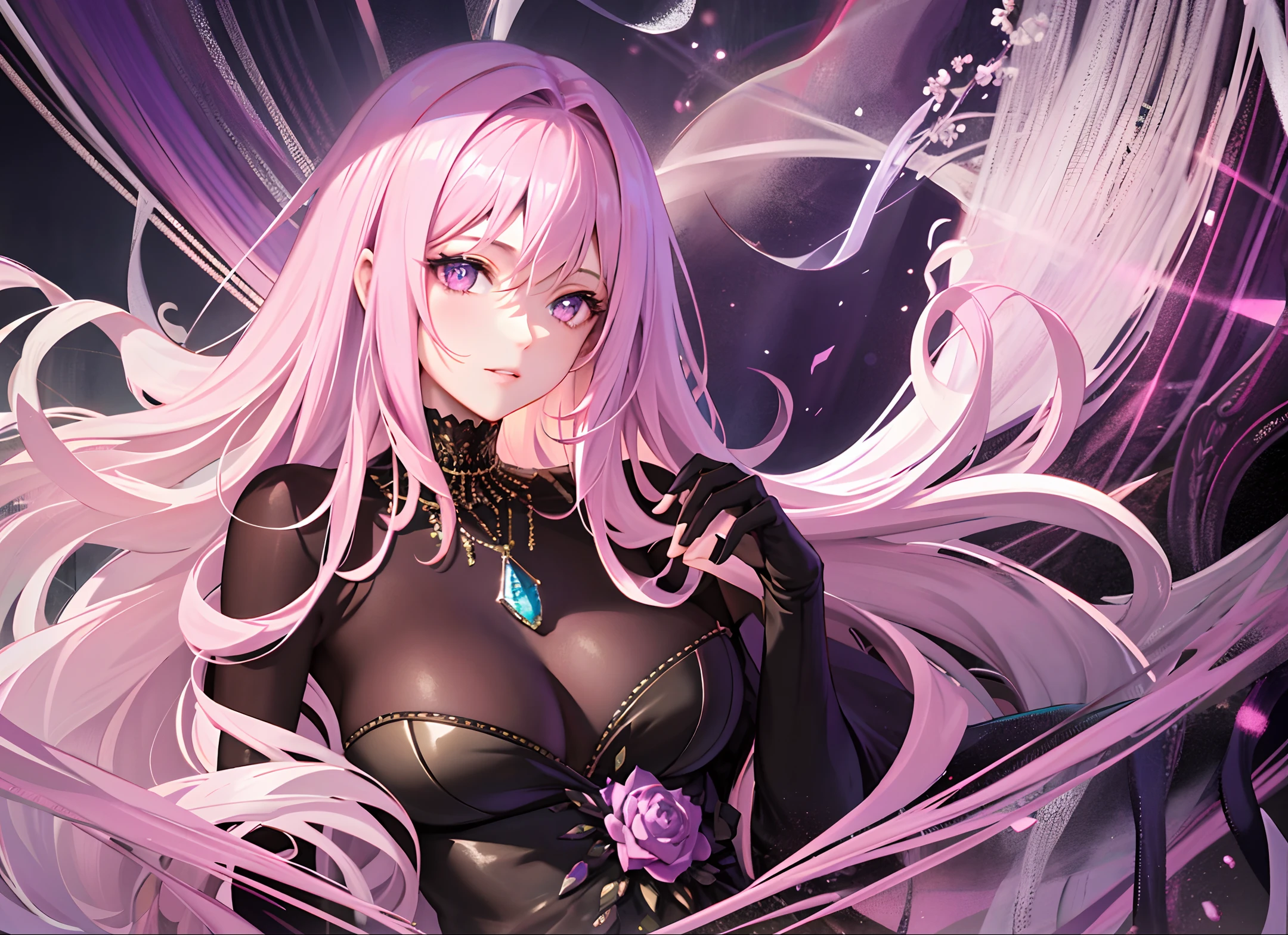 (unparalleled masterpiece, sidelighting, finely detailed beautiful eyes: 1.2), 1 girl, ultra realistic 8k CG, perfect artwork,upper body, shiny hair, glowing eyes, lustrous skin, realistic, 3d face, perfect female figure, mature female, milf, narrow waist, overlooking ancient city from balcony, alluring,prestige, gorgeous, luxury jewelry, light pink hair, purple eyes, luxurious royal robe
