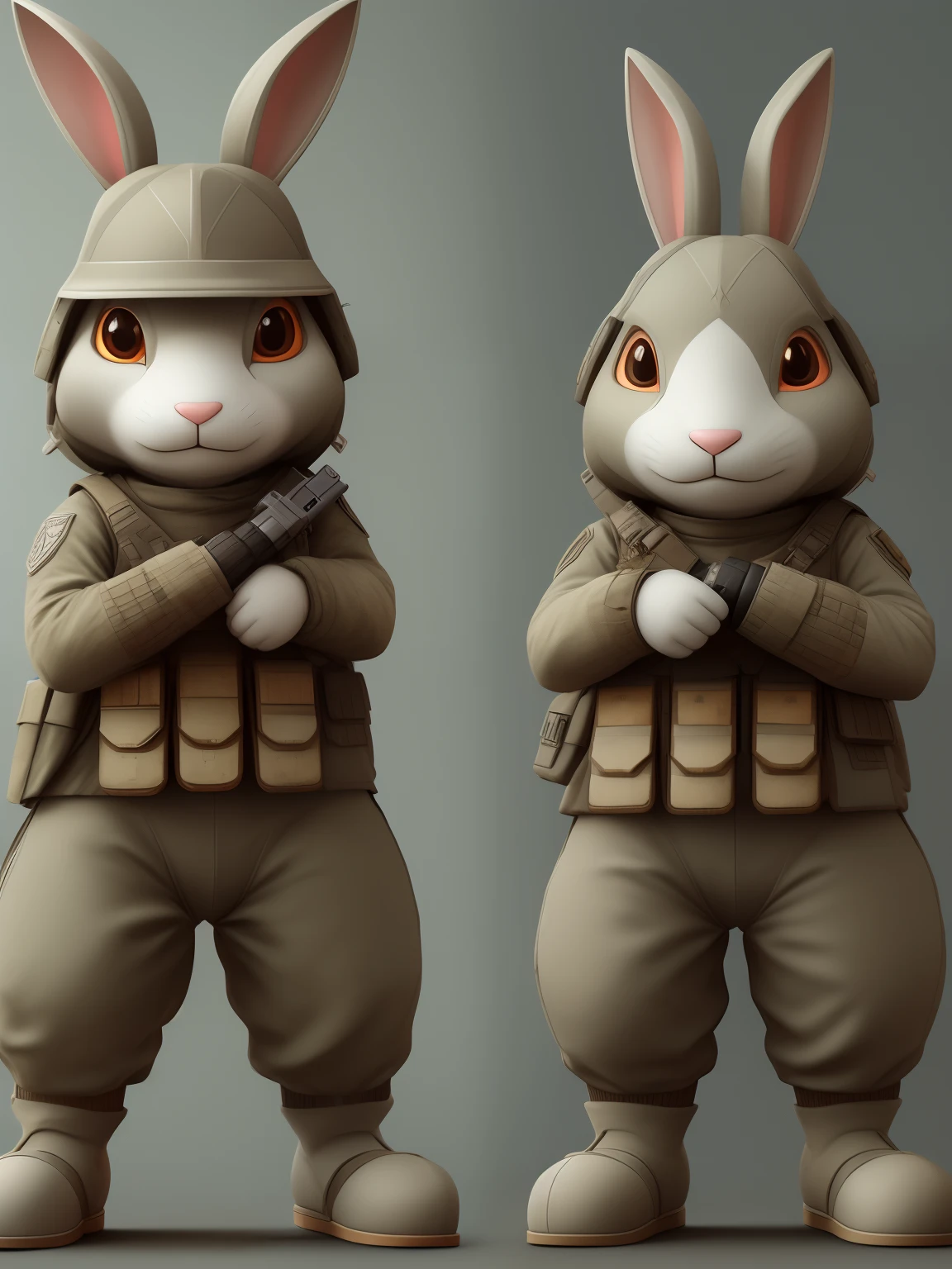 **Full Length Shot,a cute Rabbit Soldier anthropomorphism, Modern Warfare, highly detailed, dynamic, cinematic, stunning, realistic lighting and shading, vivid, vibrant, 8k,octane render, unreal engine, very detailed, concept art, realistic, ue4, -ar 5:3 -q2 -s 750 -V 5** 5**