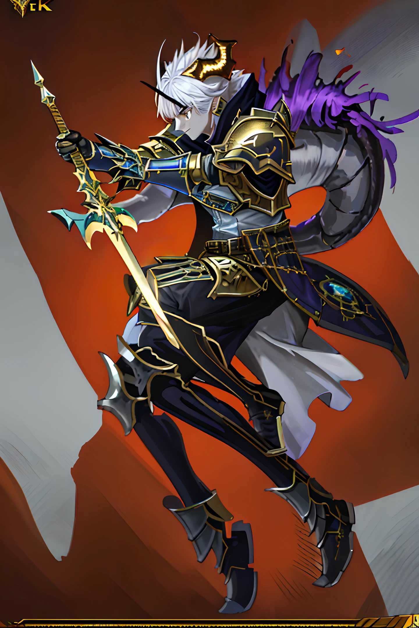 masterpiece,best quality,official art, extremely detailed CG unity 8k wallpaper,Western dragon,Dragon，Paladin，metal armor,armor，White background,Sword and shield，solo，Dragon man，gold eyes，gold dragon