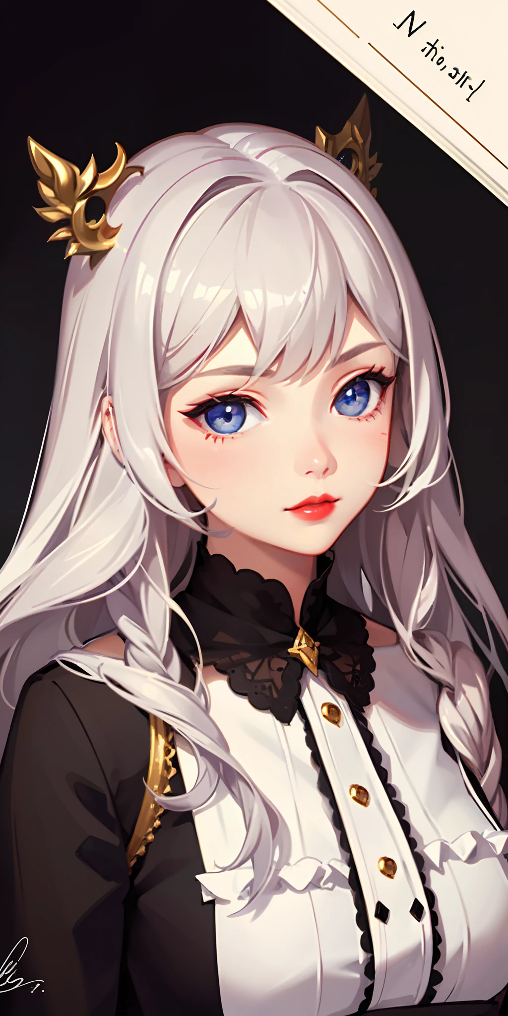 ( 1 Girl ),beautiful eyes,pencil sketch lines,very detailed wallpaper,very detailed illustrations,eyes, red lips,