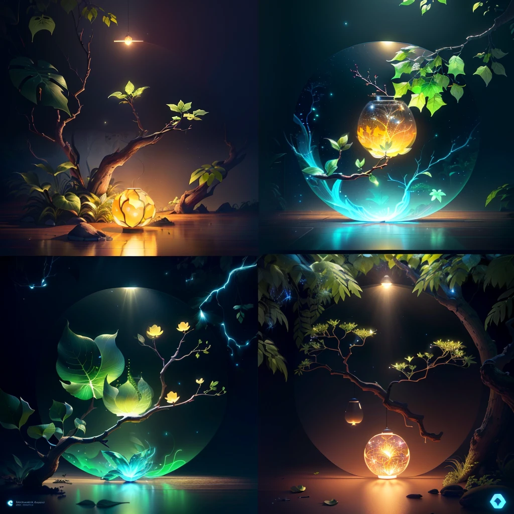 masterpiece, best quality, (extremely detailed CG unity 8k wallpaper), (best quality), (best illustration), (best shadow),The UI interface outer frame design adopts natural elements of jungle theme. The avatar frame is designed as a circular shape with delicate foliage and branches around it, along with fireflies and glowing particle effects,(UI interface outer frame design), (natural elements), (jungle theme), (circular shape), (foliage), (branches), (fireflies), (glowing), (particle effects).(multiple views of the same avatar frame), isometric 3D, octane render,ray tracing,ultra detailed