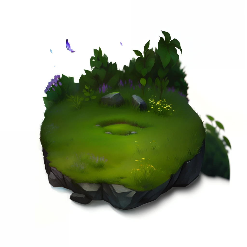 There are meadows above the stones