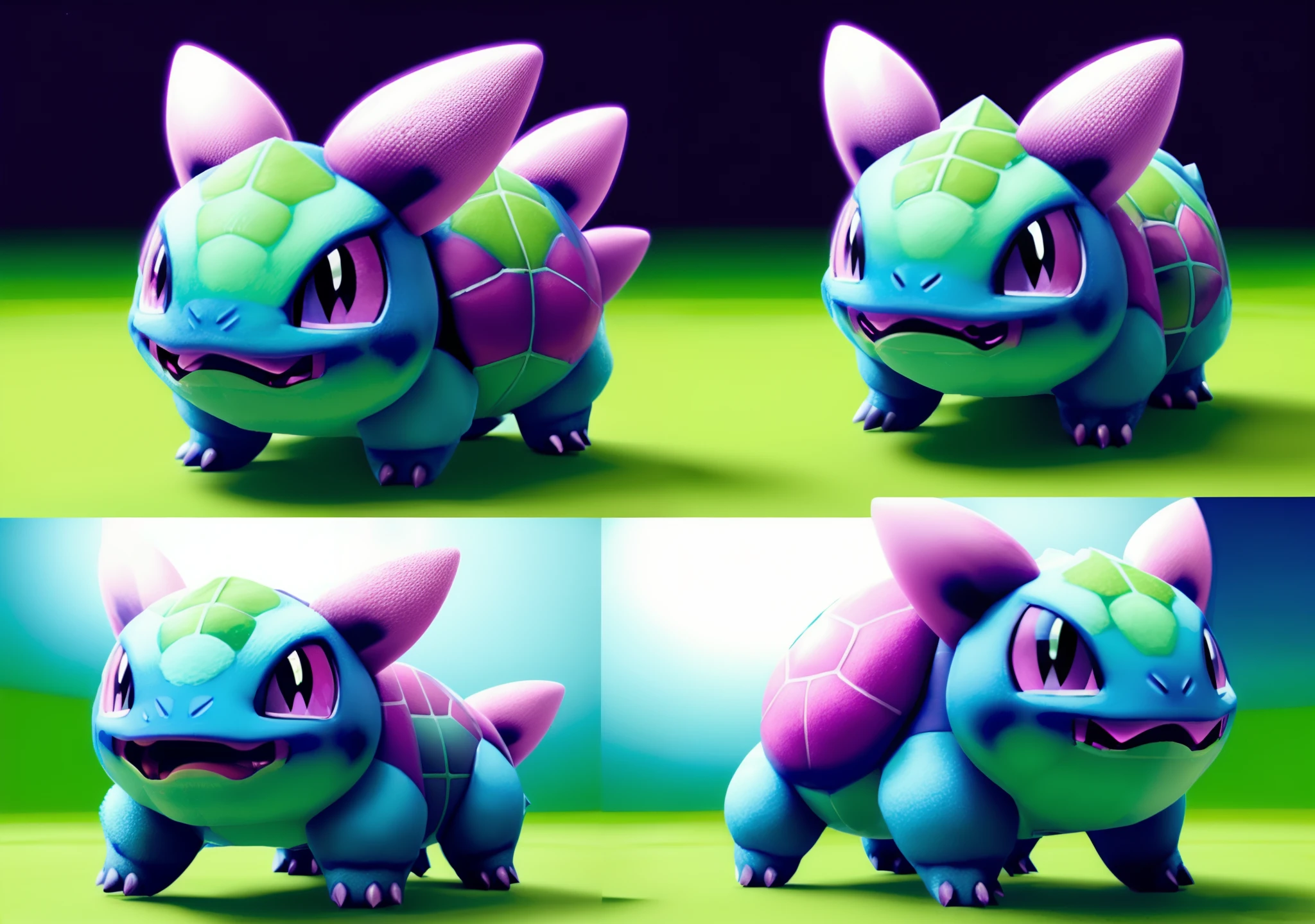 an impressive masterful and complex Bulbasaur, digital art, artistic, artistic background, art, detailed, artistic background, perfect coherence, perfect lighting