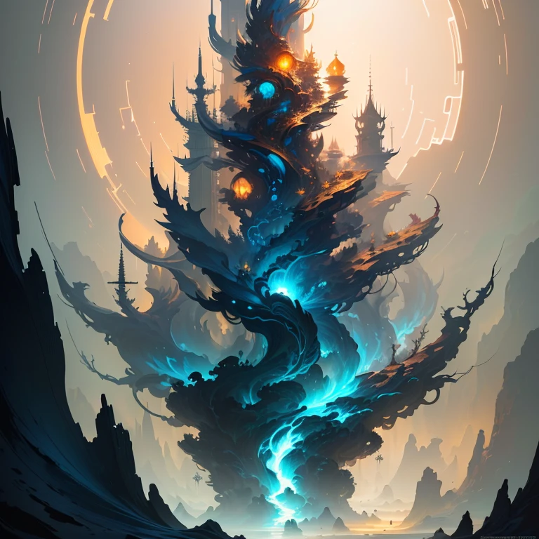 masterpiece, best quality, (extremely detailed CG unity 8k wallpaper), (best quality), (best illustration), (best shadow), absurdres, realistic lighting, (Abyss), beautiful detailed glow, art by PeterMohrBacher,