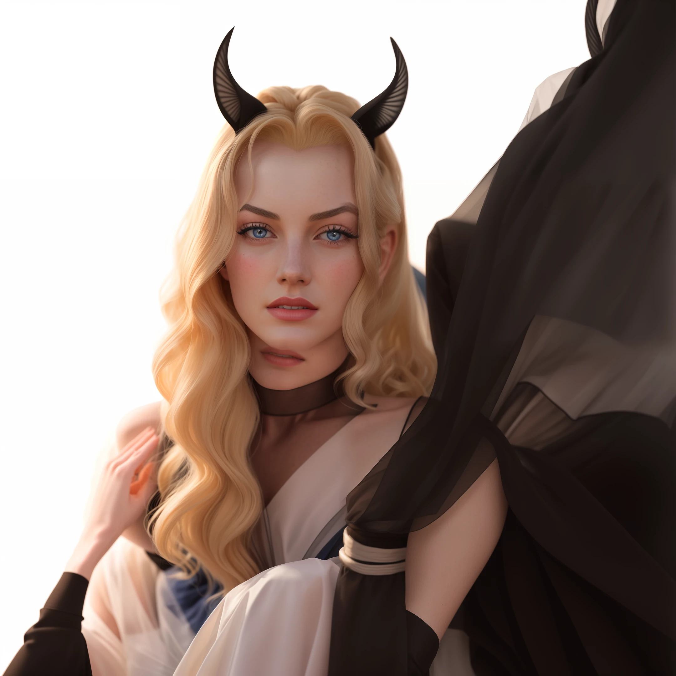 half body (photo) of debutante|bridal|goth (Veronica Lake)|(Elle Fanning:.5)|(Marilyn Monroe:1.1) , (fine freckles:.4), pale skin, (glowing blue eyes),walking on Brighton beach, lighthouse, pier, mid day, dramatic lighting, (shallow depth of field), photorealistic digital art trending on Artstation , 8k HD high definition detailed realistic, detailed, skin texture, hyper detailed, realistic skin texture, armature, best quality, ultra high res, (photorealistic:1.4),