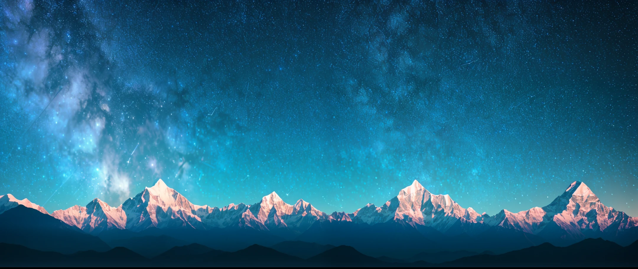 masterpiece, best quality, very detail shadow, high quality, extremely detailed, landscape with texture,award winning photography, HDR, Chromatic Aberration, Super clear, Realistic style, Photorealistic, cinematograph, 8k, Wallpaper, (extremely realistic), Intricate, High Detail, China National Geographic, True illumination, ((700MM telephoto vista extreme long shot lens)), (Delayed photography:1.5), (Starry sky:1.4), (no cloud in the sky), (Himalayas mountain:1.3)