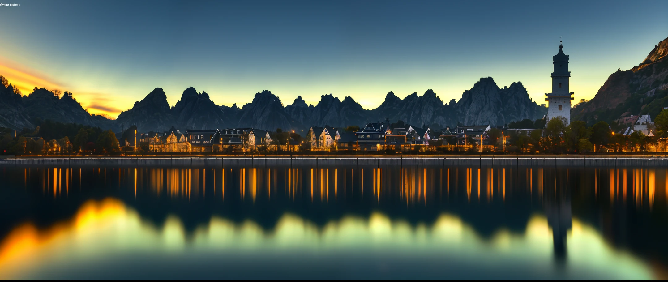 masterpiece, best quality, very detail shadow, extremely detailed, landscape with texture, best texture, award winning photography, HDR, Chromatic Aberration, Realistic style, Photorealistic, cinematograph, 8k, Wallpaper, (extremely realistic), Intricate, China National Geographic, True illumination, ((700MM telephoto vista extreme long shot lens)), (Delayed photography), (aurora), [Northern Europe Port town], Turn off long exposure noise reduction