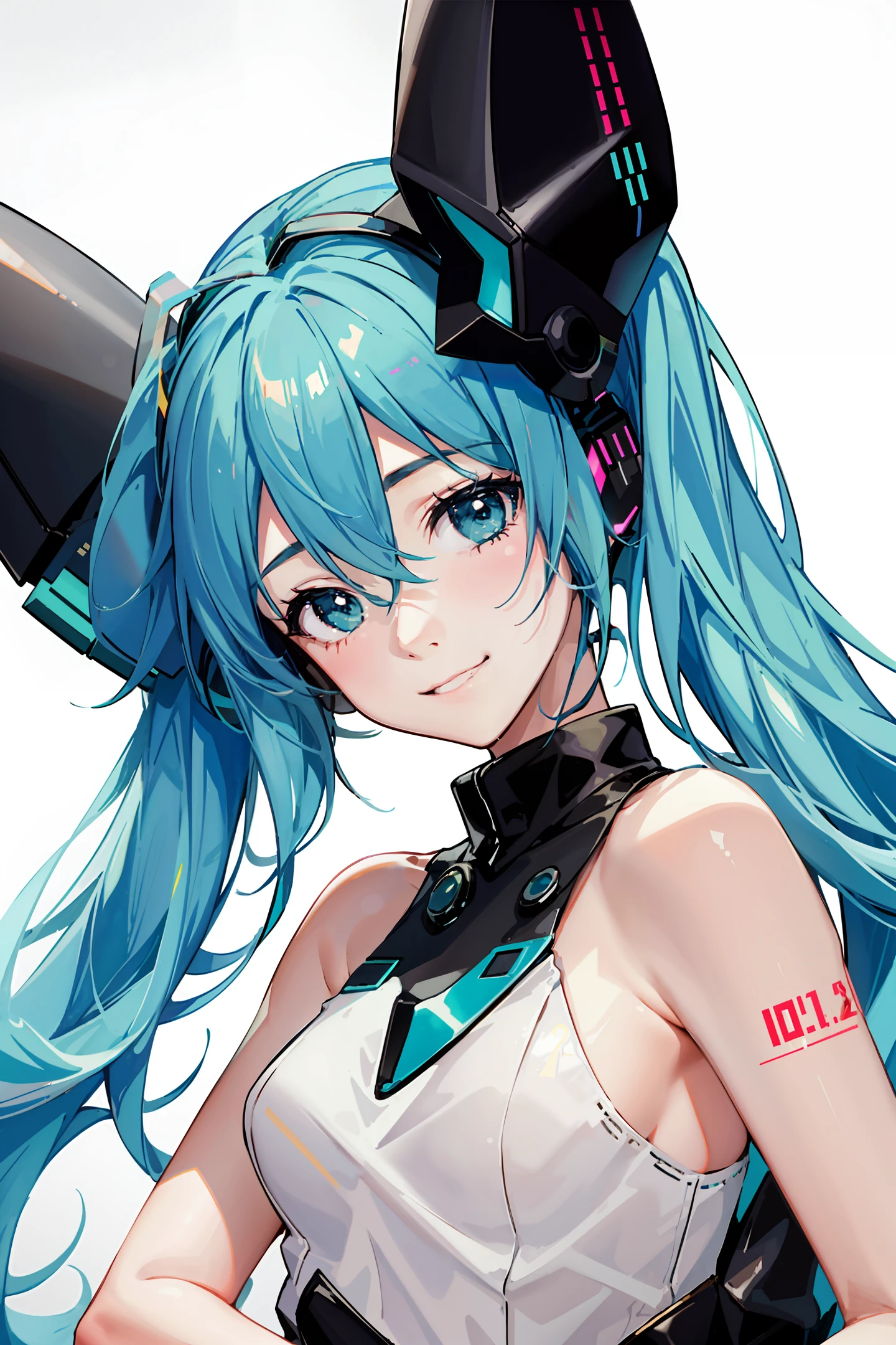 1girl, smile, (vocaloid), ((Hatsune Miku)), ((((Porn)))),((blue teal hair)), (long hair), looking at the viewer, volumetric lighting, dynamic pose