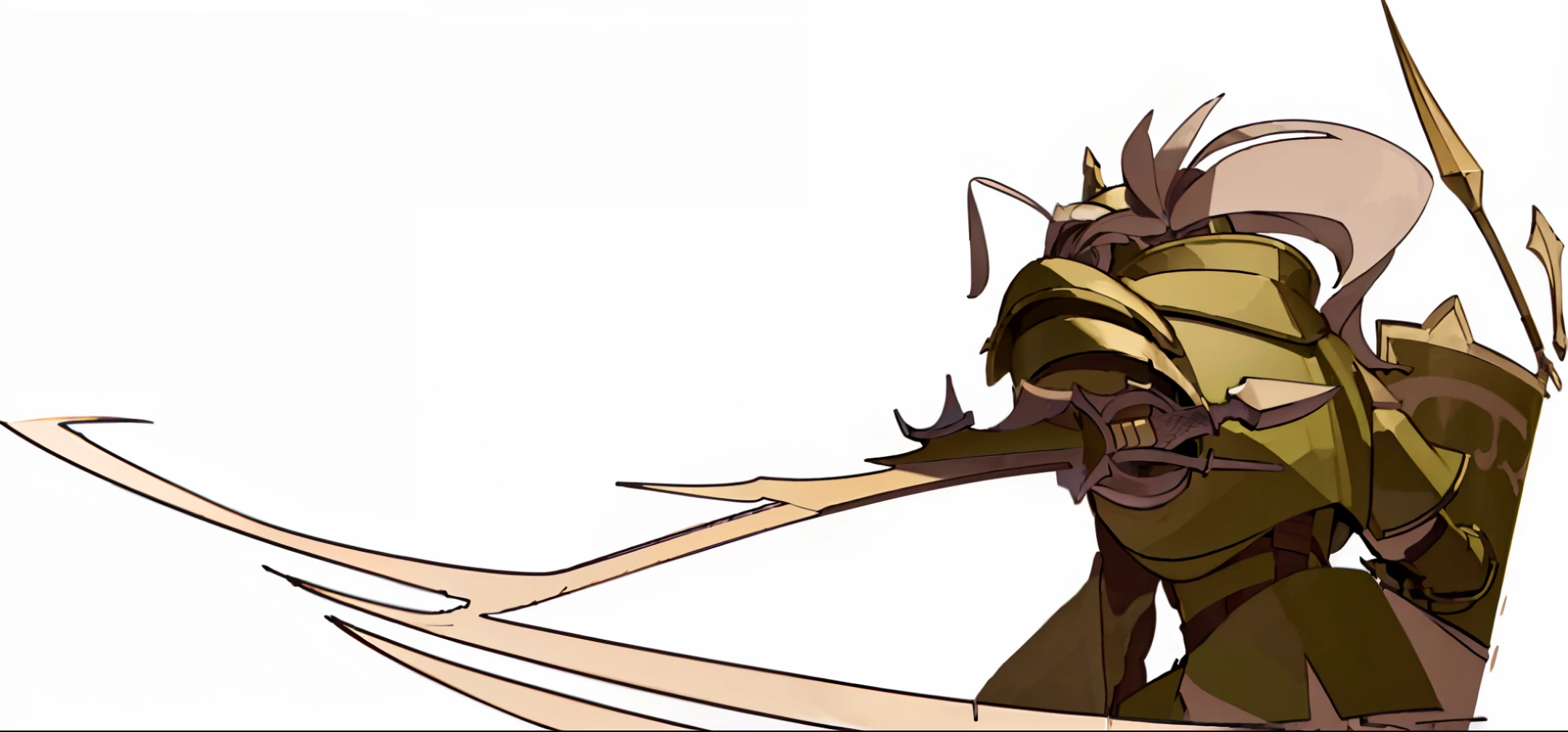 masterpiece, best quality, (extremely detailed CG unity 8k wallpaper), (best quality), (best illustration), (best shadow), An epic warrior in green armor charges forward with a shield in his right hand and a sword in his left, seen from the back.