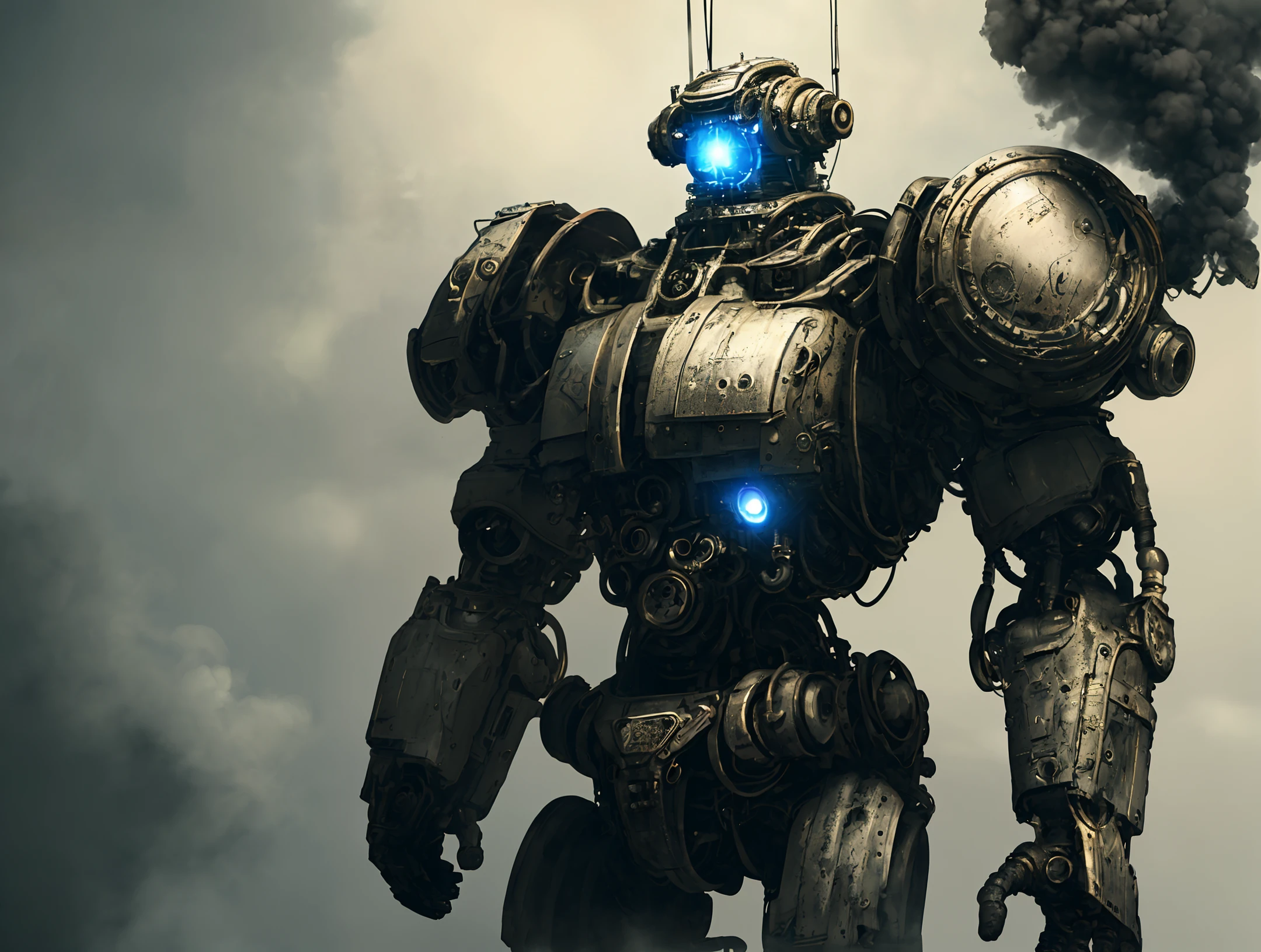 made out of metal, cyborg, steampunk style, ((intricate details)), hdr, ((intricate details, hyperdetailed)), dramatic shot, Futuristic tank, ((close up)) detailed, digital painting, concept art, breathtaking, high details, extremely detailed, beautiful, establishing shot, hyperrealistic,solo, Masterpiece, robot arm, colorful,game character design, concept design, high detail,masterpiece, best quality, (best illustration), (best shadow), absurdres, realistic lighting, beautiful detailed glow, ((Robots)), (Smoke:1.2), (Action Pose:1.1),(Worn Out Look:1.1), (High-Tech:1.1),best photo from the exhibition, 35 mm, cell shading, bloom, 8k , abrasions, cuts, wounds, stunning, highly detailed, bionic, shiny, polished, metallic, reflections, trending on Intricate, High Detail, Sharp focus, dramatic, realism, beautiful and detailed lighting, shadows