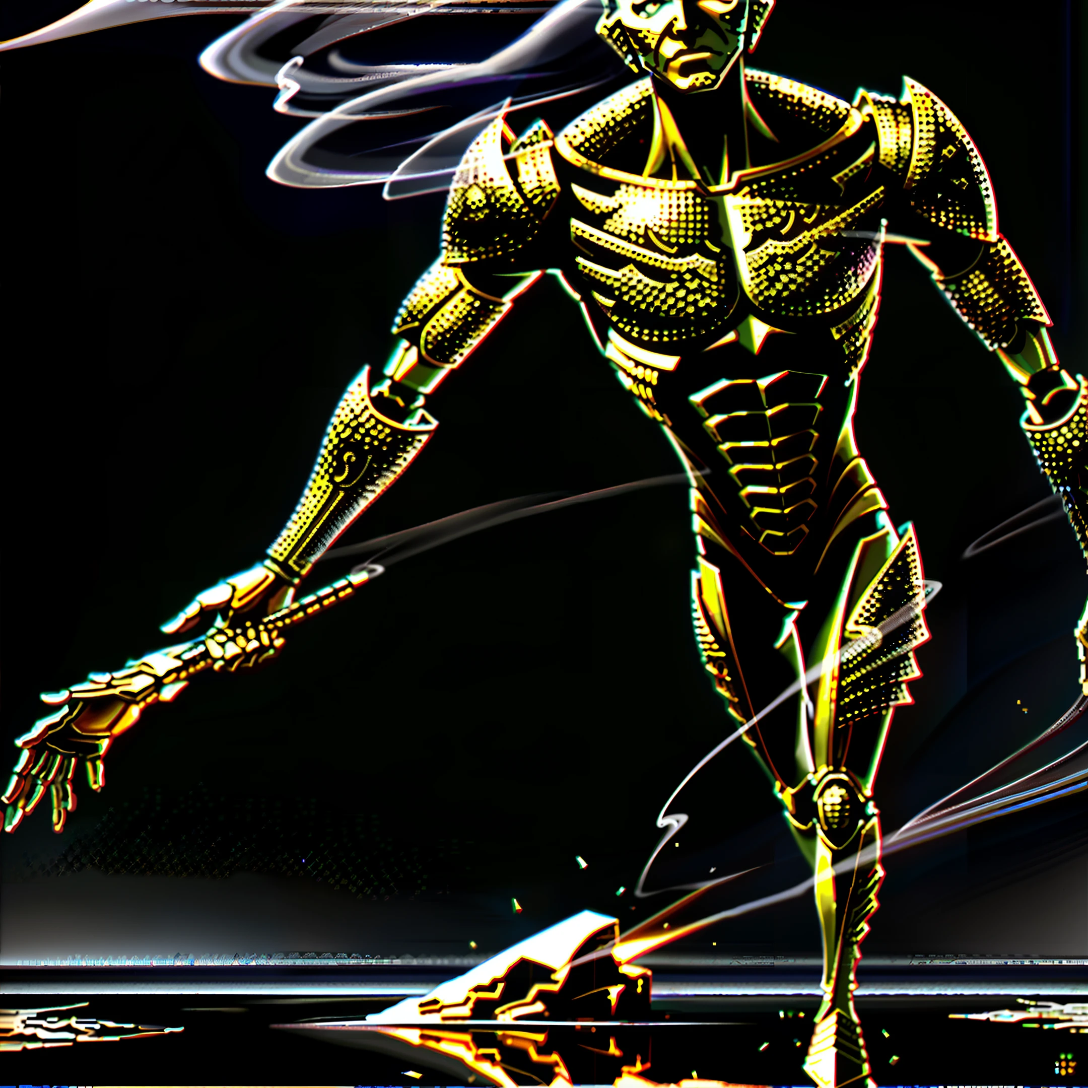 masterpiece, best quality, dynamic pose, wind,smoke,steam,made out of metal and stone, cyborg, steampunk style, hdr, ((intricate details, hyperdetailed)), dramatic shot,((close up)) detailed,  digital painting, concept art, breathtaking, extremely detailed, establishing shot,  hyperrealistic,solo,  robot arm,high detail,masterpiece,(best illustration),    (best shadow), absurdres, realistic lighting, (Smoke:1.2),   (Action Pose:1.1),(Worn Out Look:1.1), cell shading, 8k ,    abrasions, cuts, wounds, stunning, highly detailed, bionic,  shiny, polished, metallic, reflections,  trending on  Intricate, Sharp focus, dramatic, beautiful and detailed lighting and shadows, body inside metal,broken arm,human shape