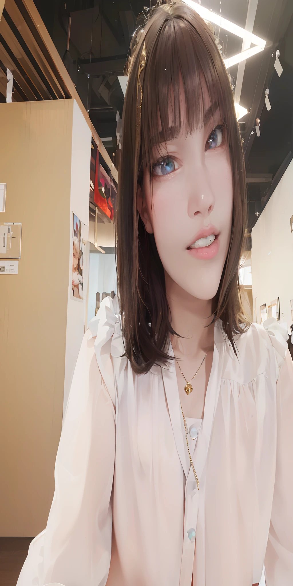 (photorealistic:1.4), (masterpiece, sidelighting, finely detailed beautiful eyes: 1.2), masterpiece*portrait, realistic, 3d face, glowing eyes, shiny hair, lustrous skin, solo, embarassed, (midriff), black underwear, blonde hair,