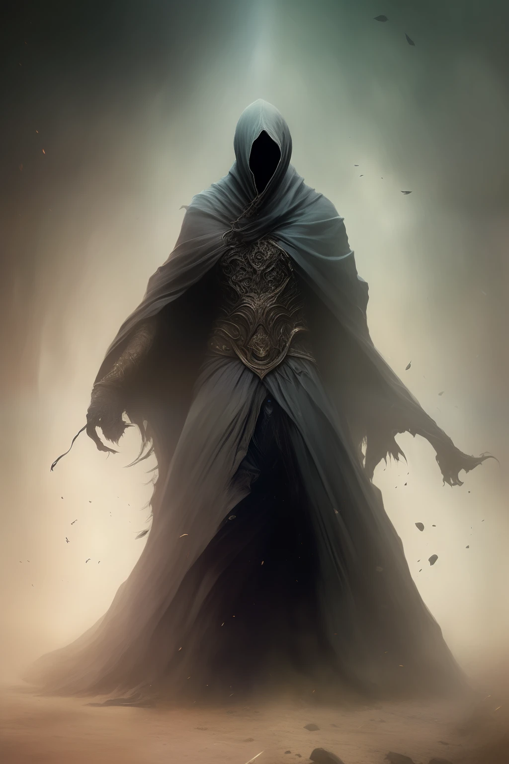portrait of hyperdetailed terrifying dementor from harry potter, cinematic shot on canon 5d, ultra realistic skin, accurate hands, Steve Henderson, Fabian Perez, Henry Asencio, Jeremy Mann, Marc Simonetti, fantasy, magical, horror atmosphere