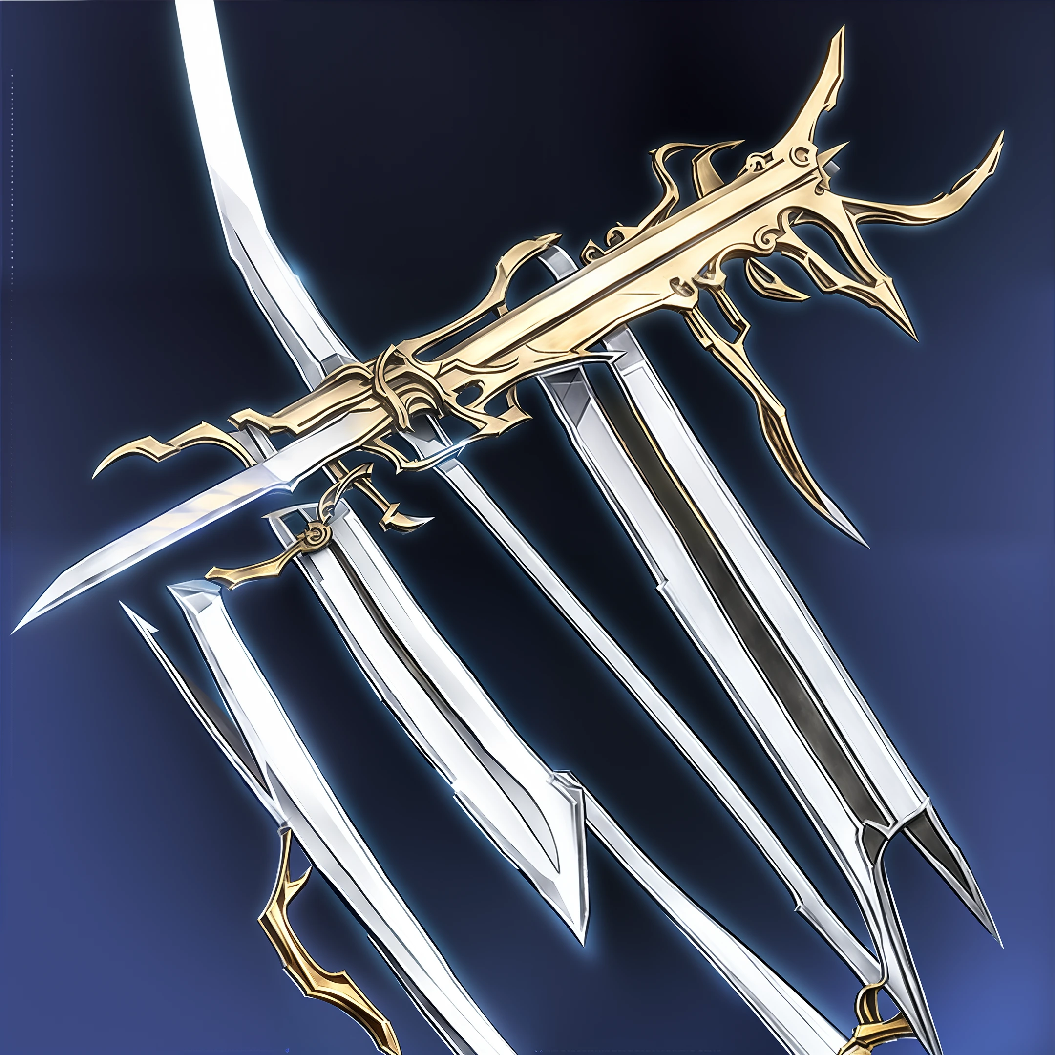 fantassified icon, an intricate sharp sword, 8k, centered