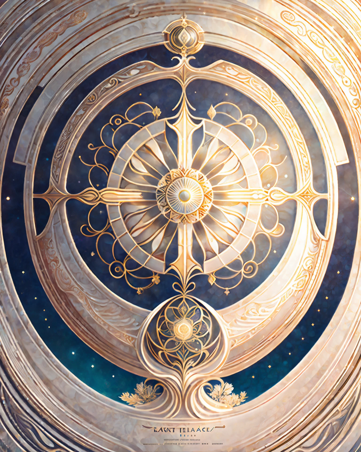 centered detailed of a art nouveau painting on white background, floating in space by ernst haeckel and james gilleard 4 k trending at behance award winning masterpiece with incredible details hyperrealistic hd octane render volumetric lighting god rays 8k post-processing