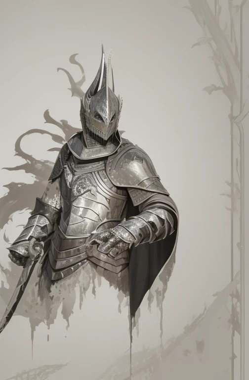 darksoul,knight,Medieval,blood,dragon,moon,fire,Off-white