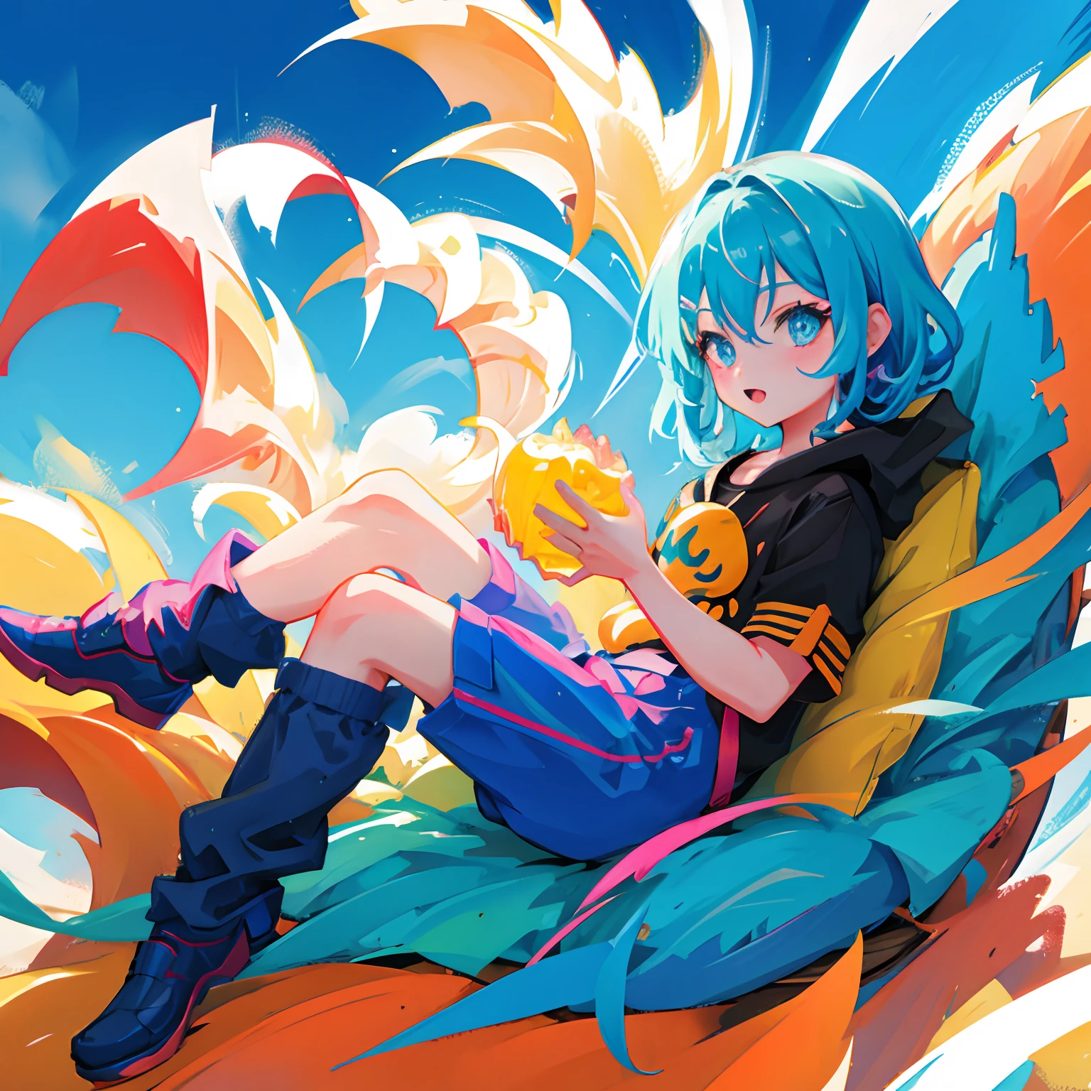 dragon inllutration, cute, child, colorful,