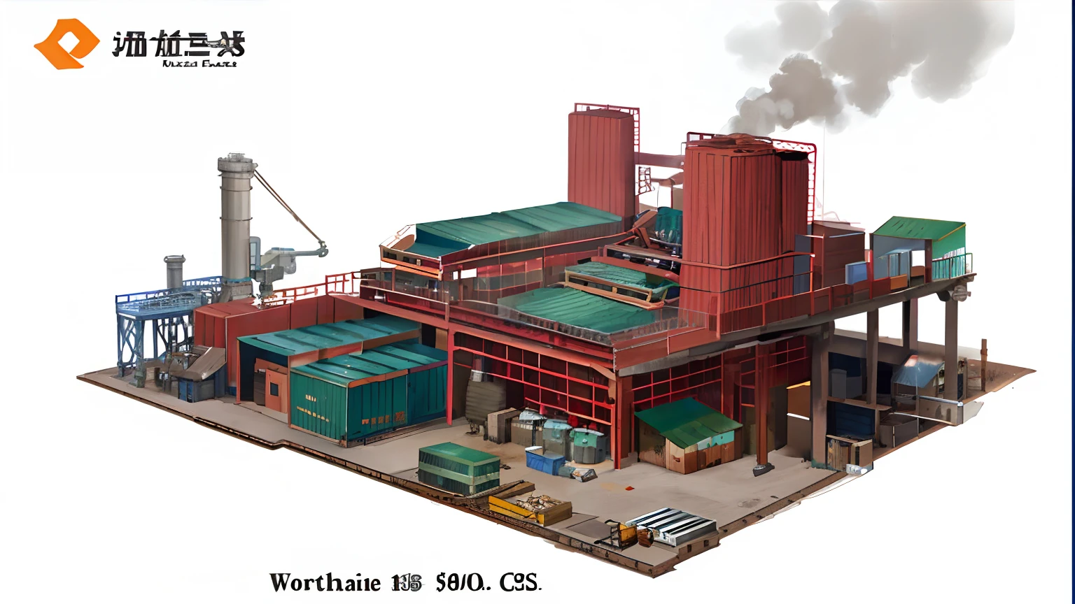 Workshop,Factory, mechanical container, machinery, factory building,