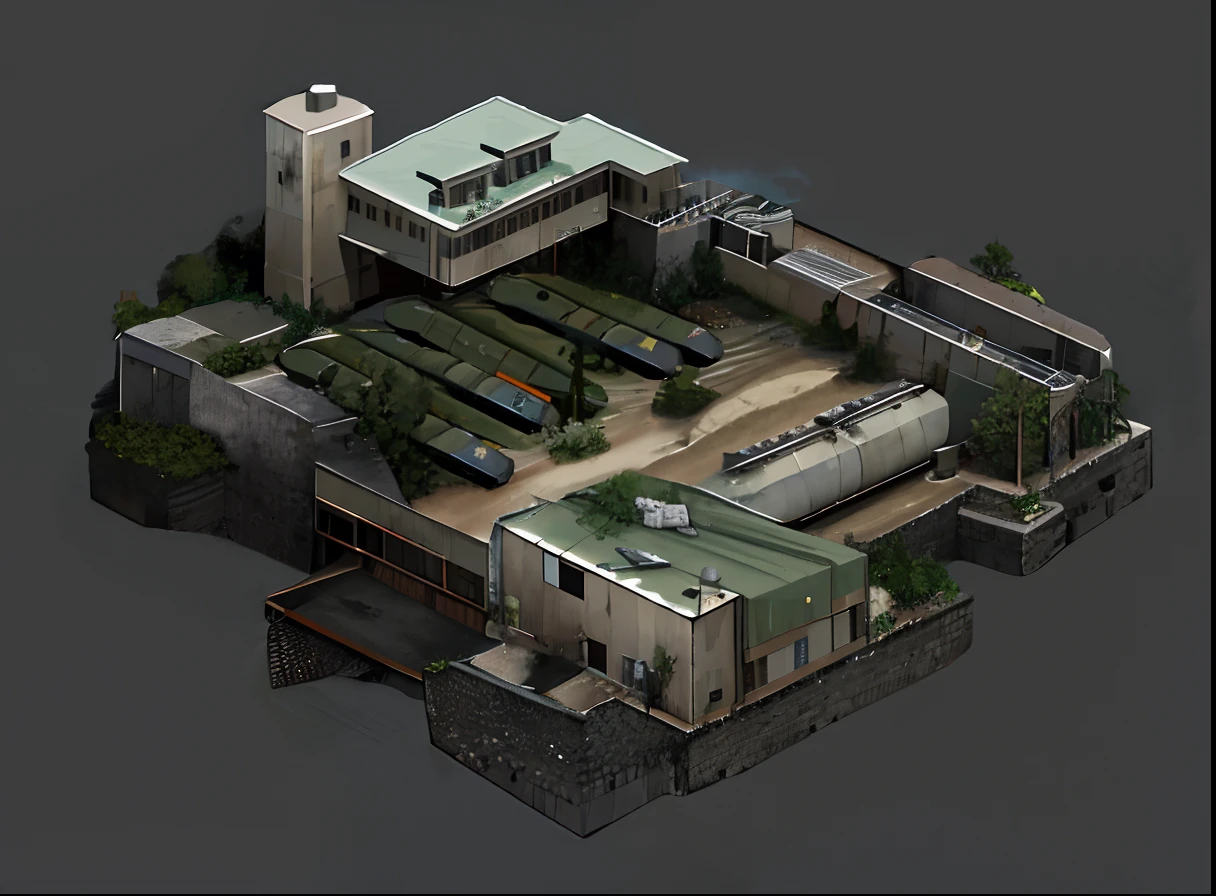 Military bases, military camps,