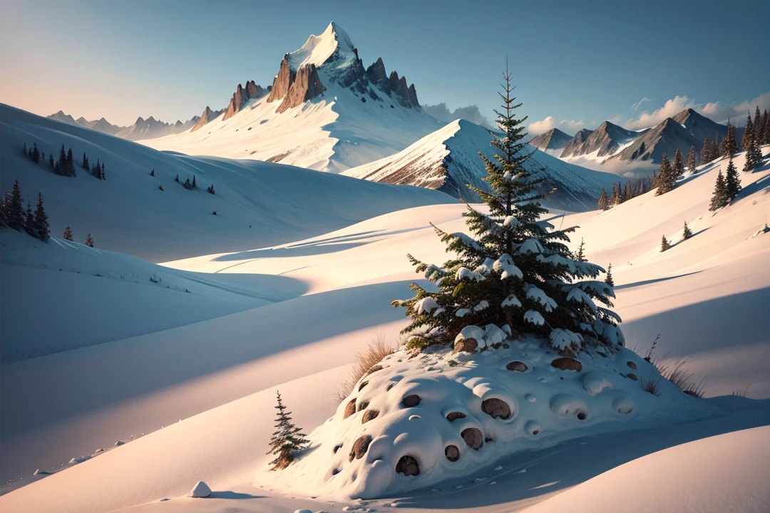 plant, mountain,